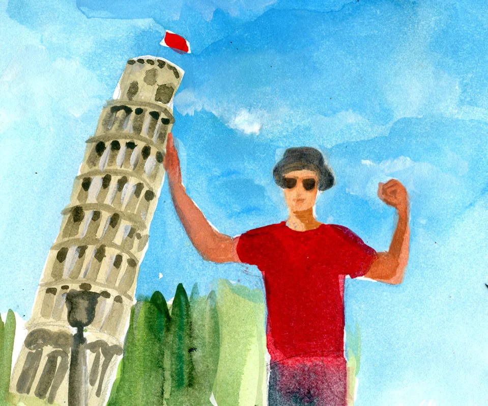 The Leaning Tower Of Pisa by Gayle Kabaker