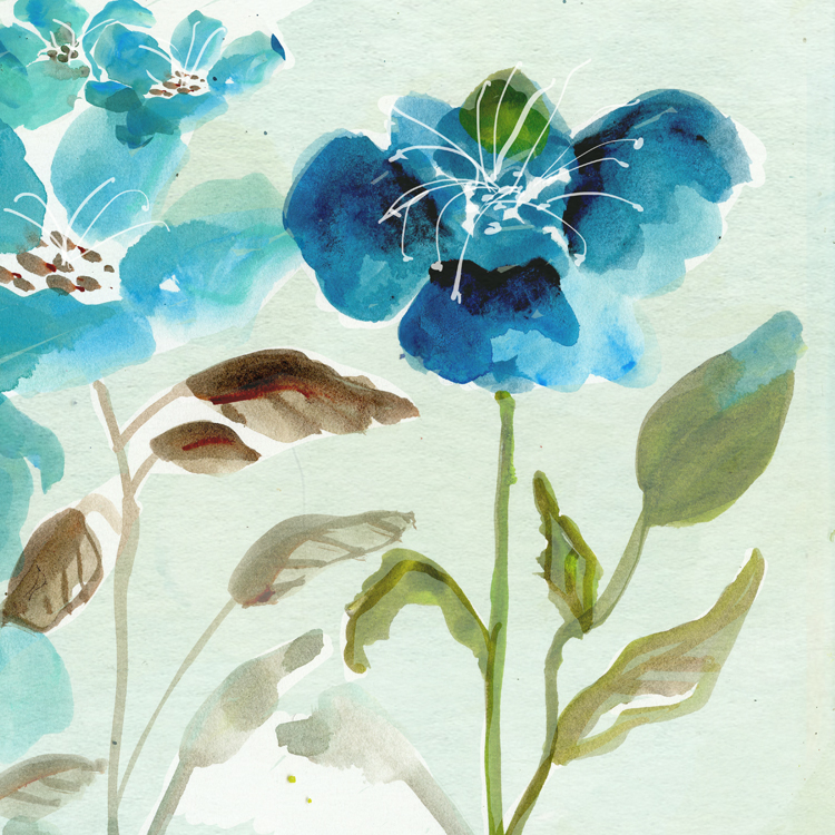 blue flowers