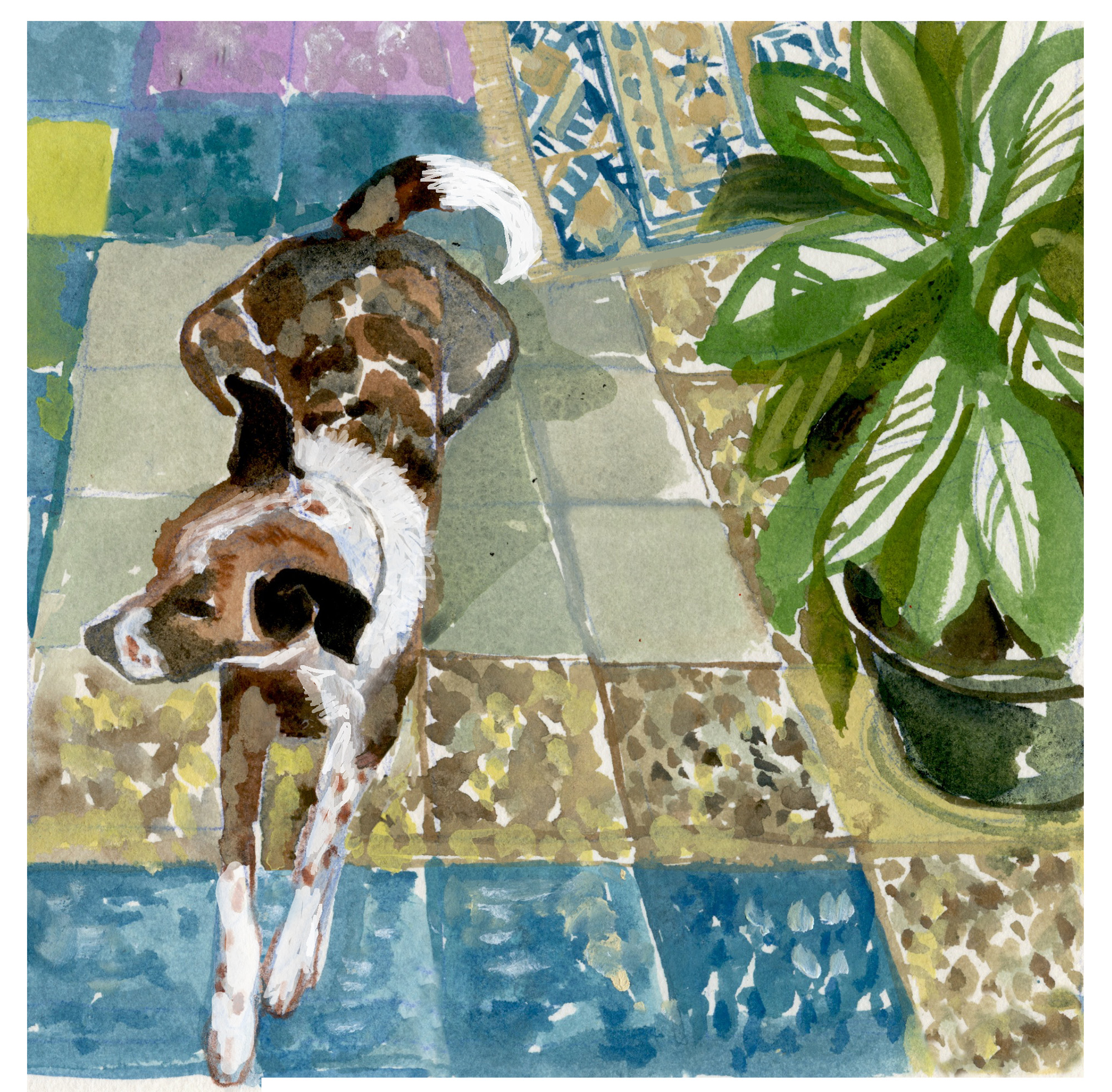 charlie.tile.rug.plant.2000.jpg