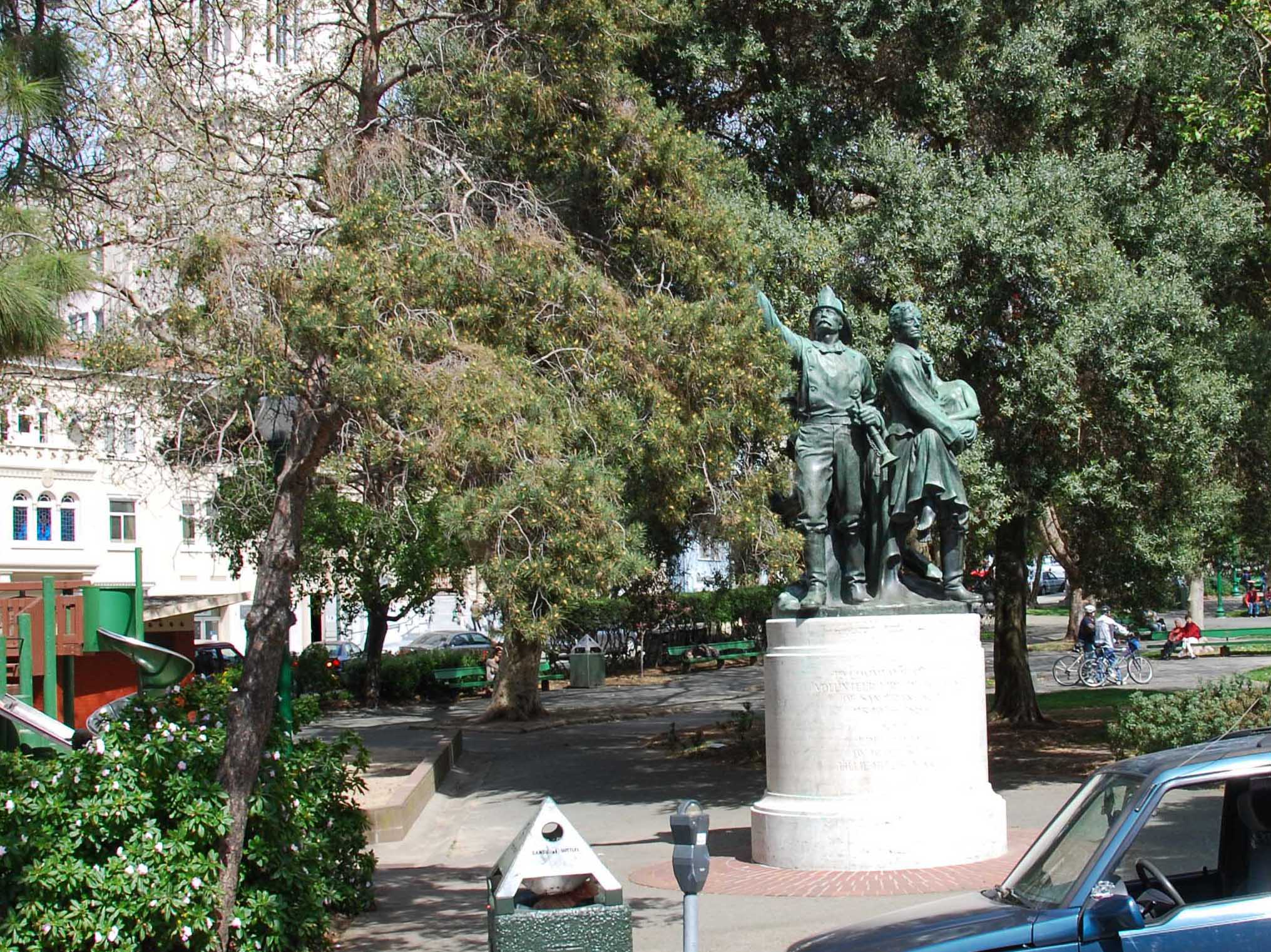 Woman On The Run --Washington Square Park