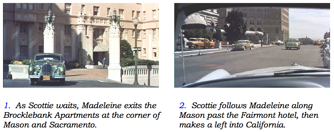 Vertigo - Scottie Follows Madeleine - 1