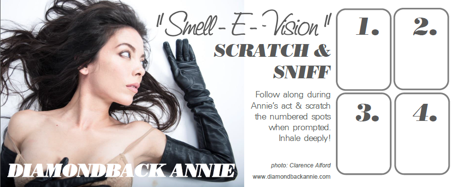 Diamondback Annie - Scratch N Sniff burlesque card.png