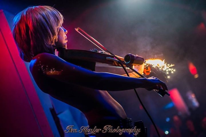 Photo - Tim Hunter. "Landshredder" violin custom made by Carlos Flores.