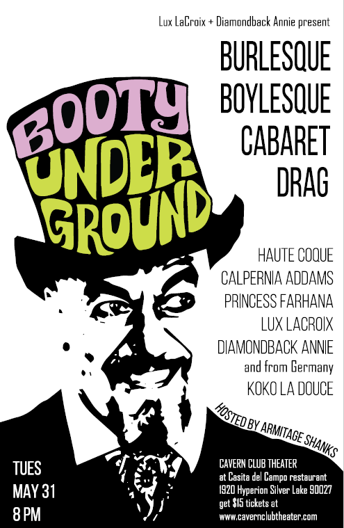 Seattle ringmaster Armitage Shanks, the "Carny Preacher," is the special guest host at the May edition of Booty Underground.