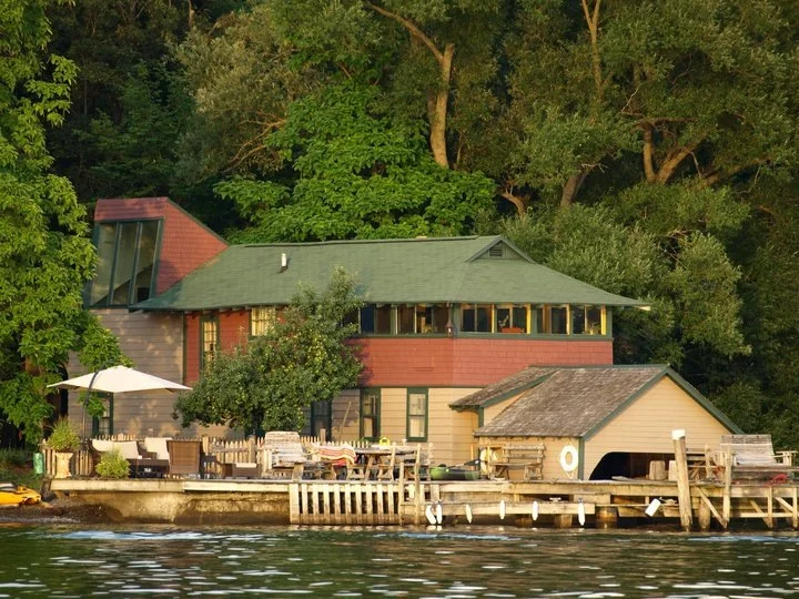 Ithaca Boat House Outside view from Cayuga Lake