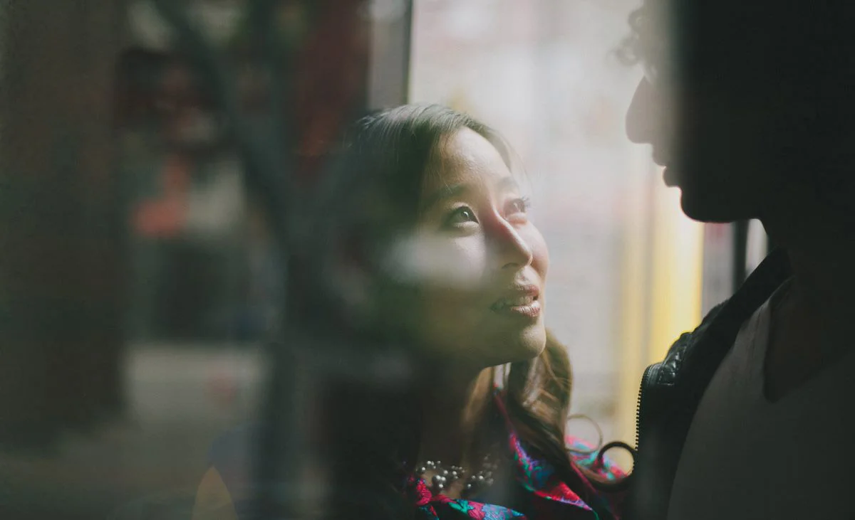 erin +vyasa: downtown los angeles engagement shoot