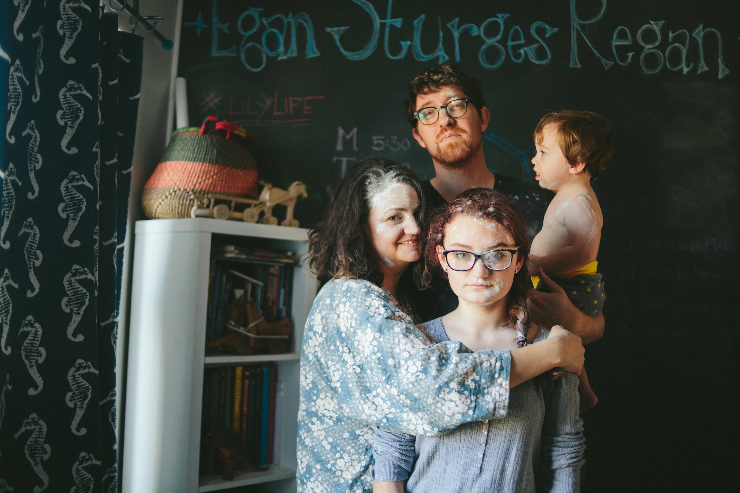 Flour Fight: Family documentary session