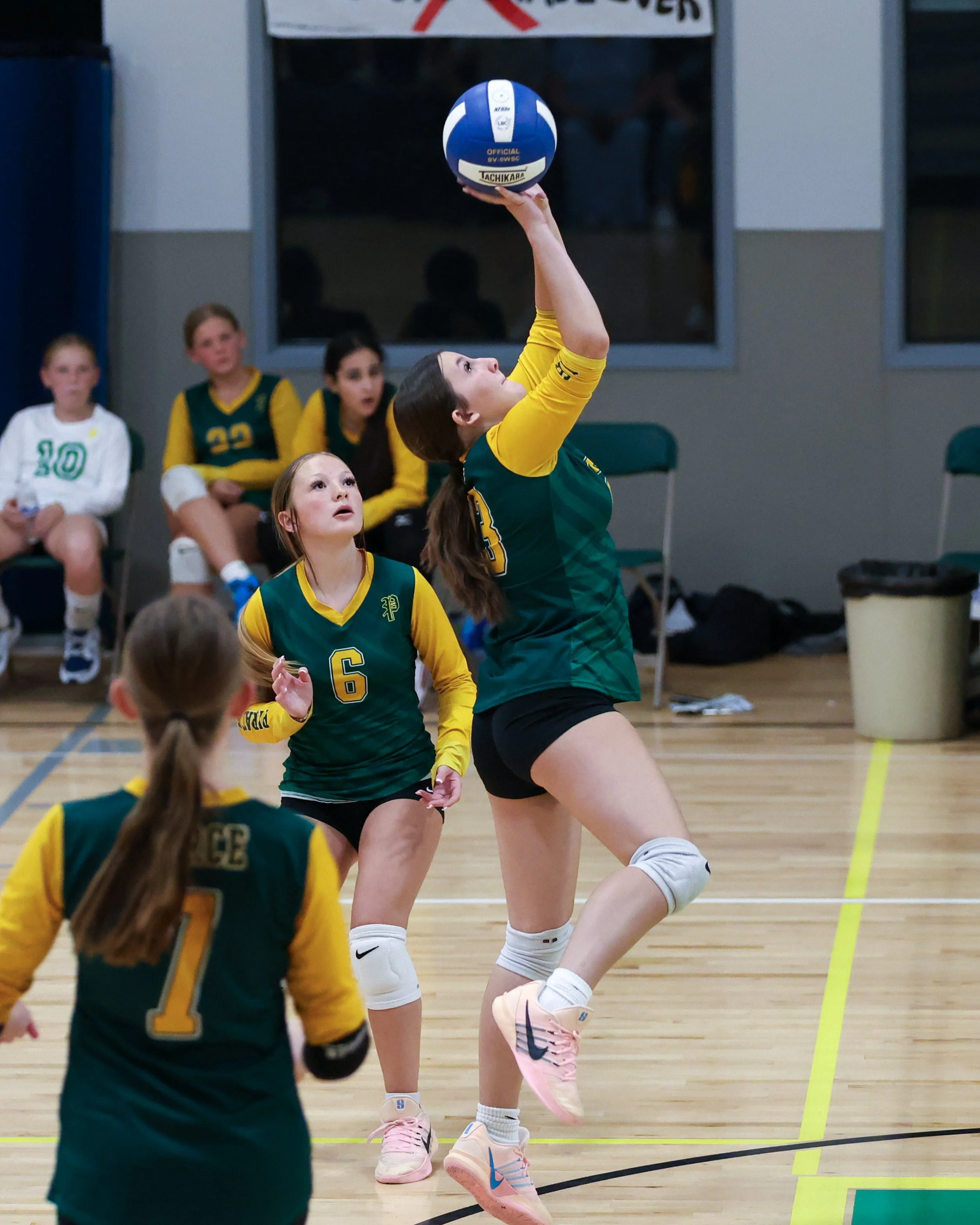 Pierce girl returns the ball