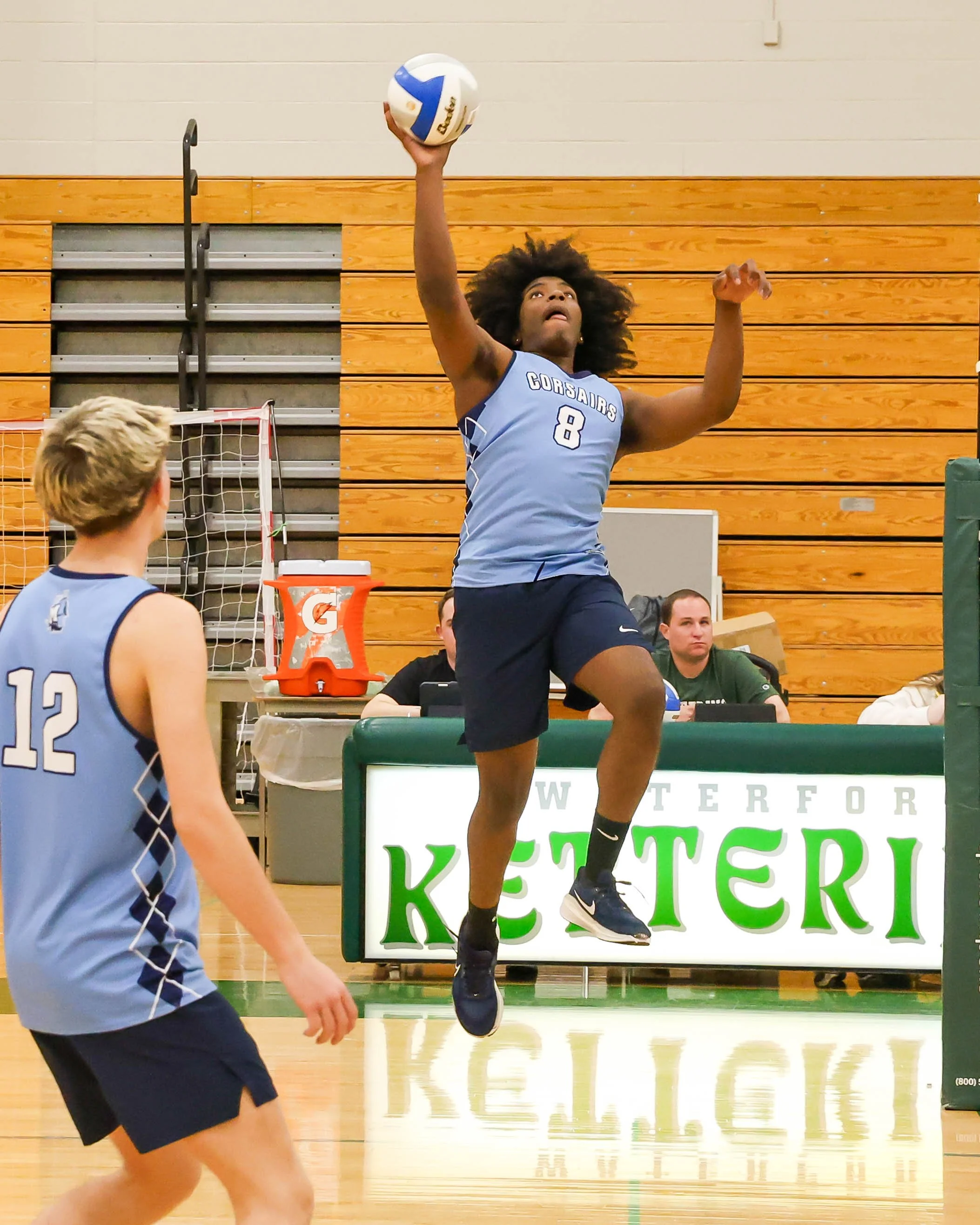 Mott #8 hits the ball