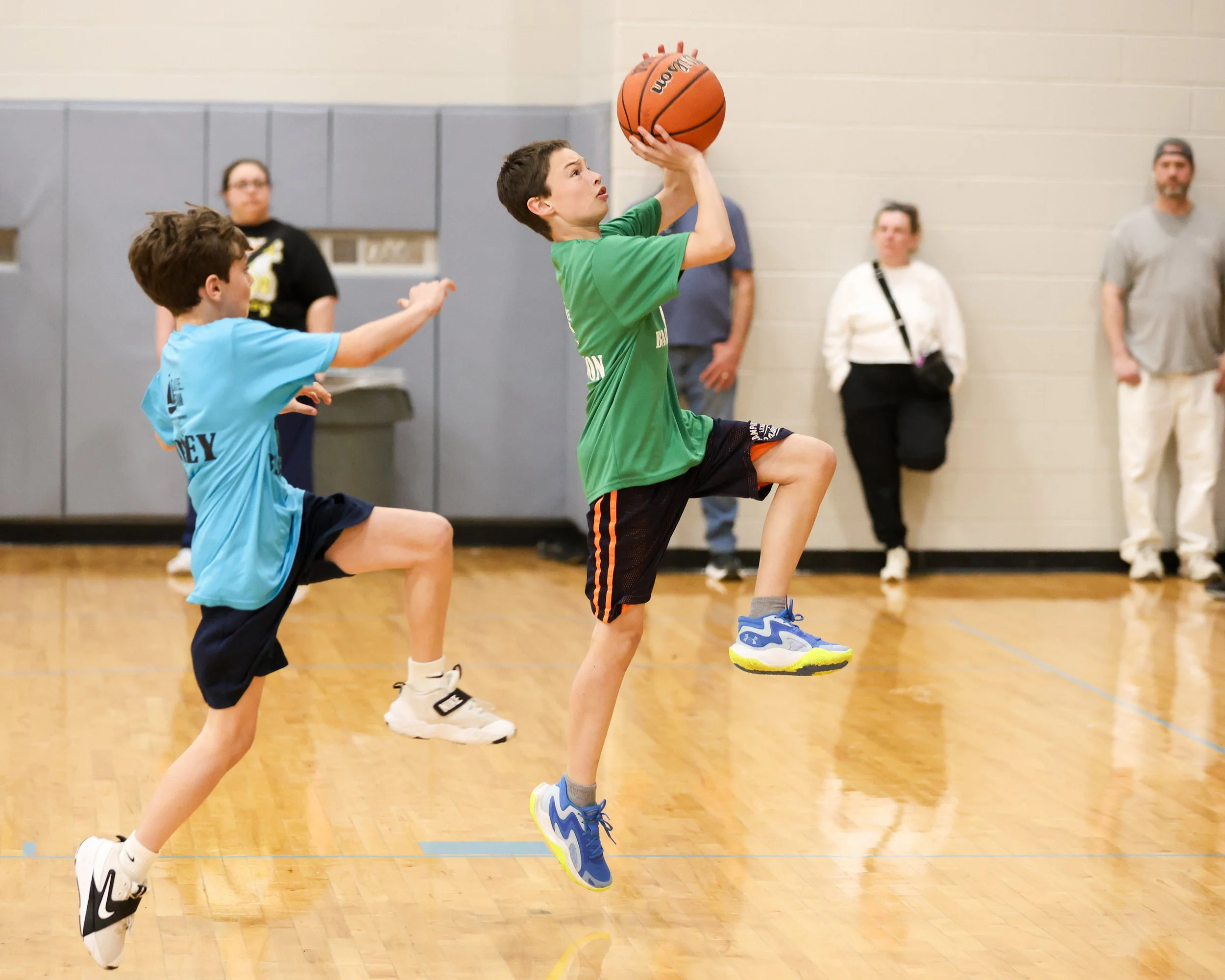 Grayson boy shoots the ball