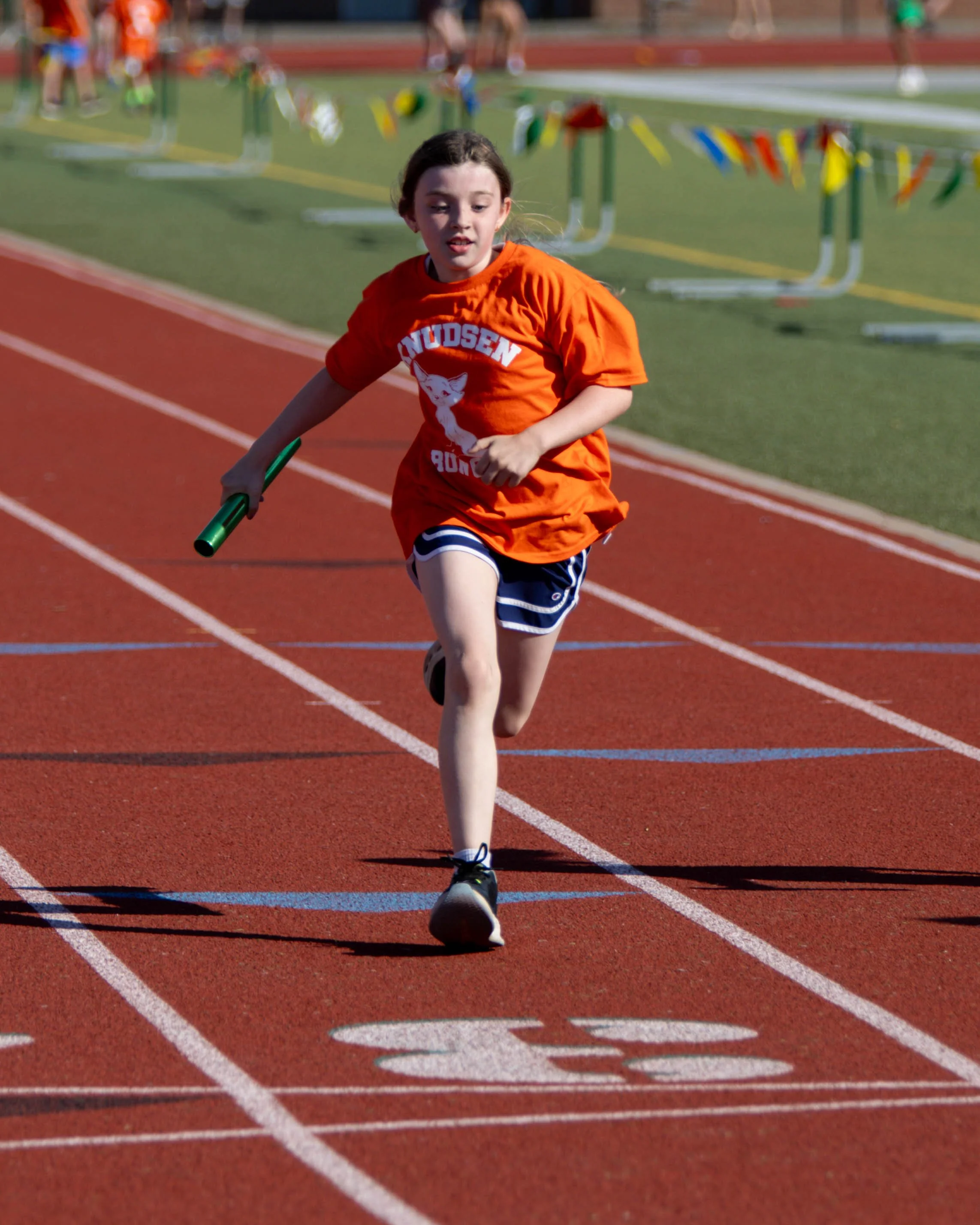 Knudsen runner finishes the race