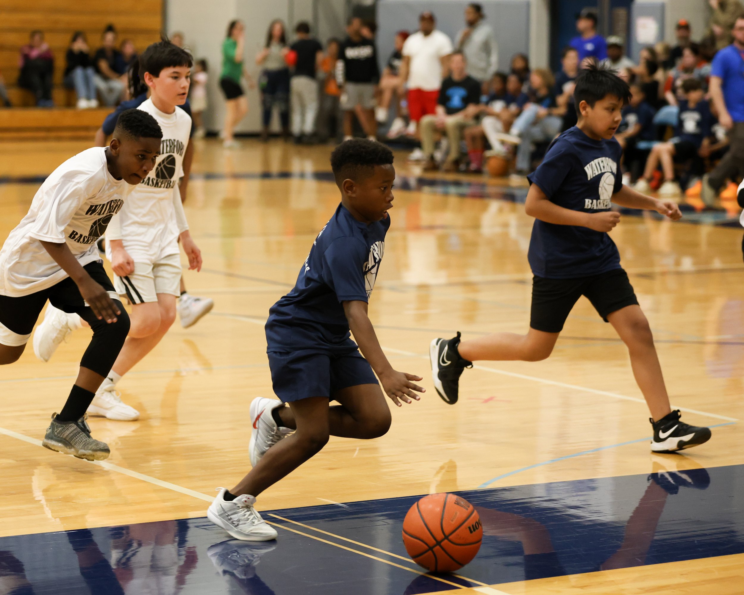 Donelson Hills boy dribbles the ball