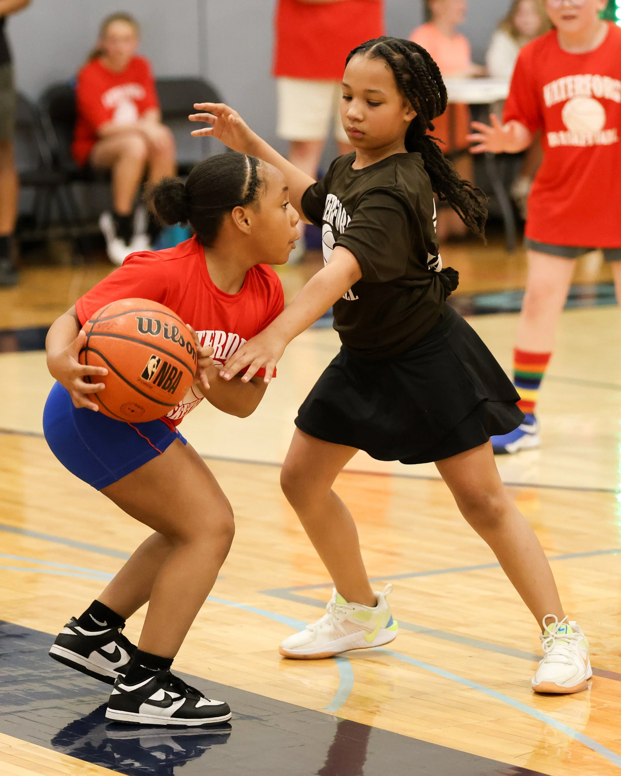 Houghton girl holds the ball