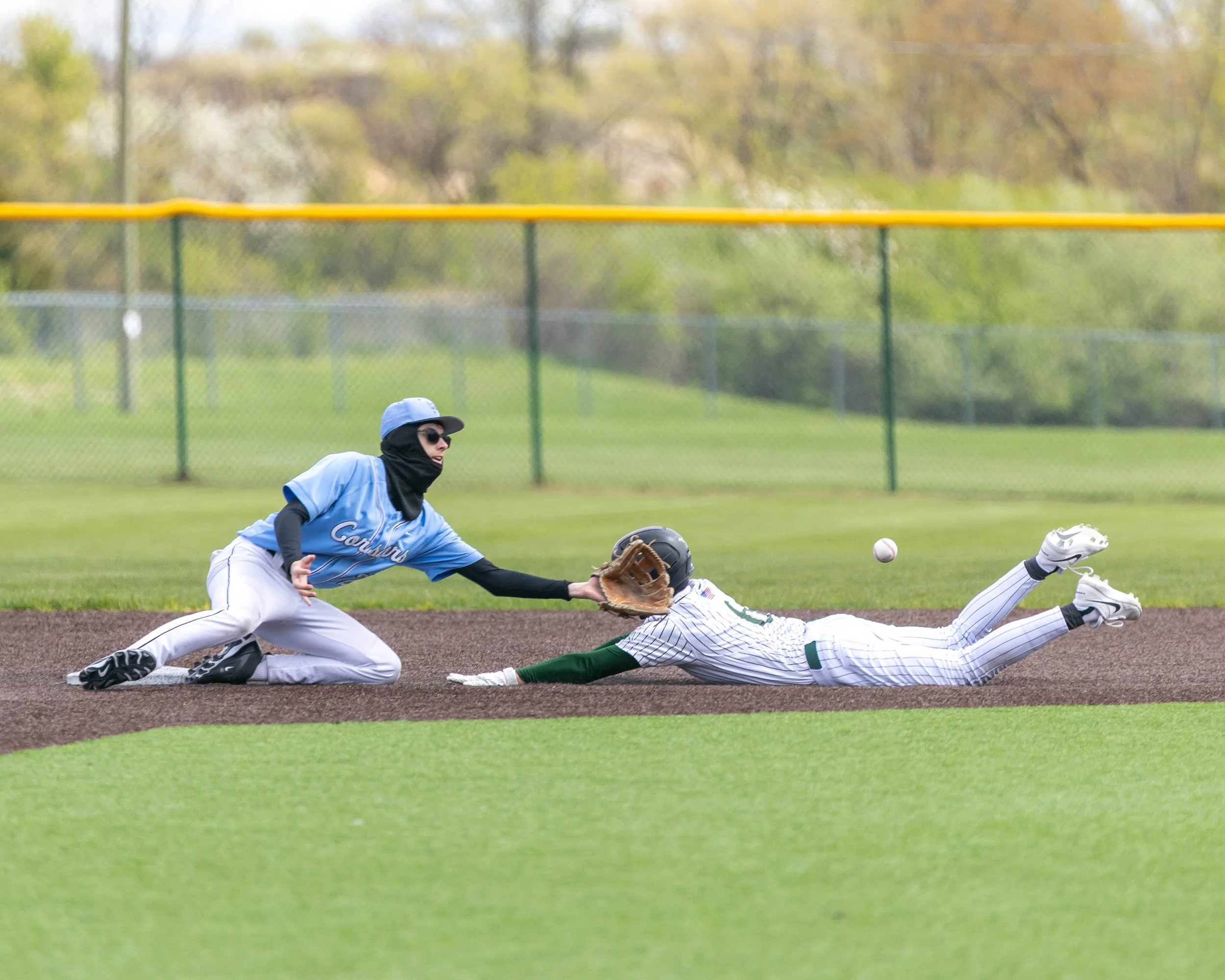 Kettering #6 slides into 2nd base
