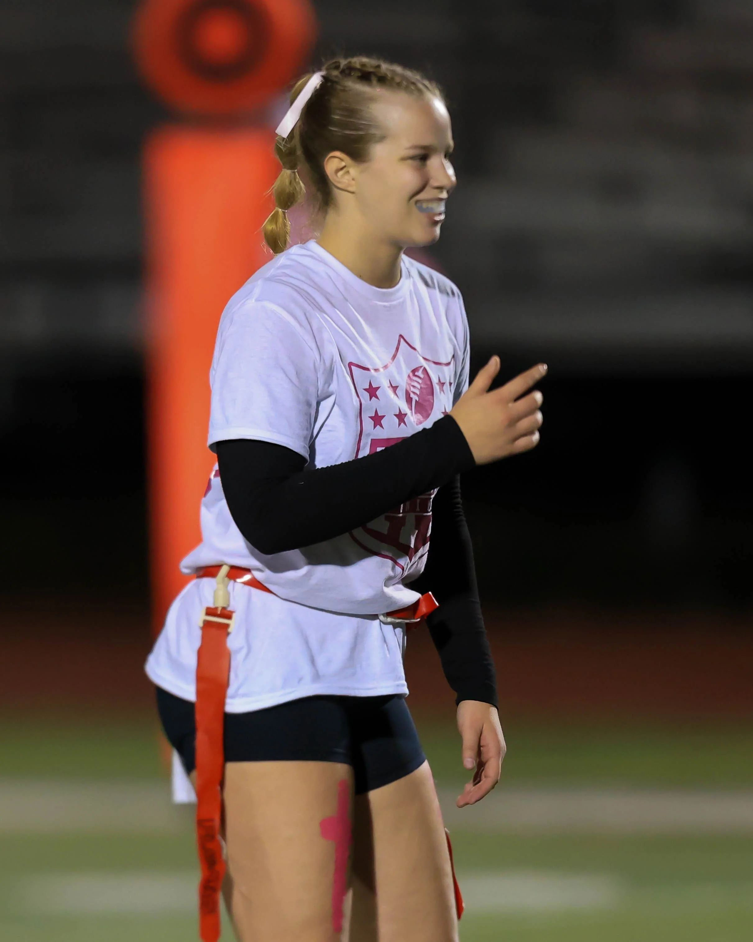 Junior quarterback waits for the snap