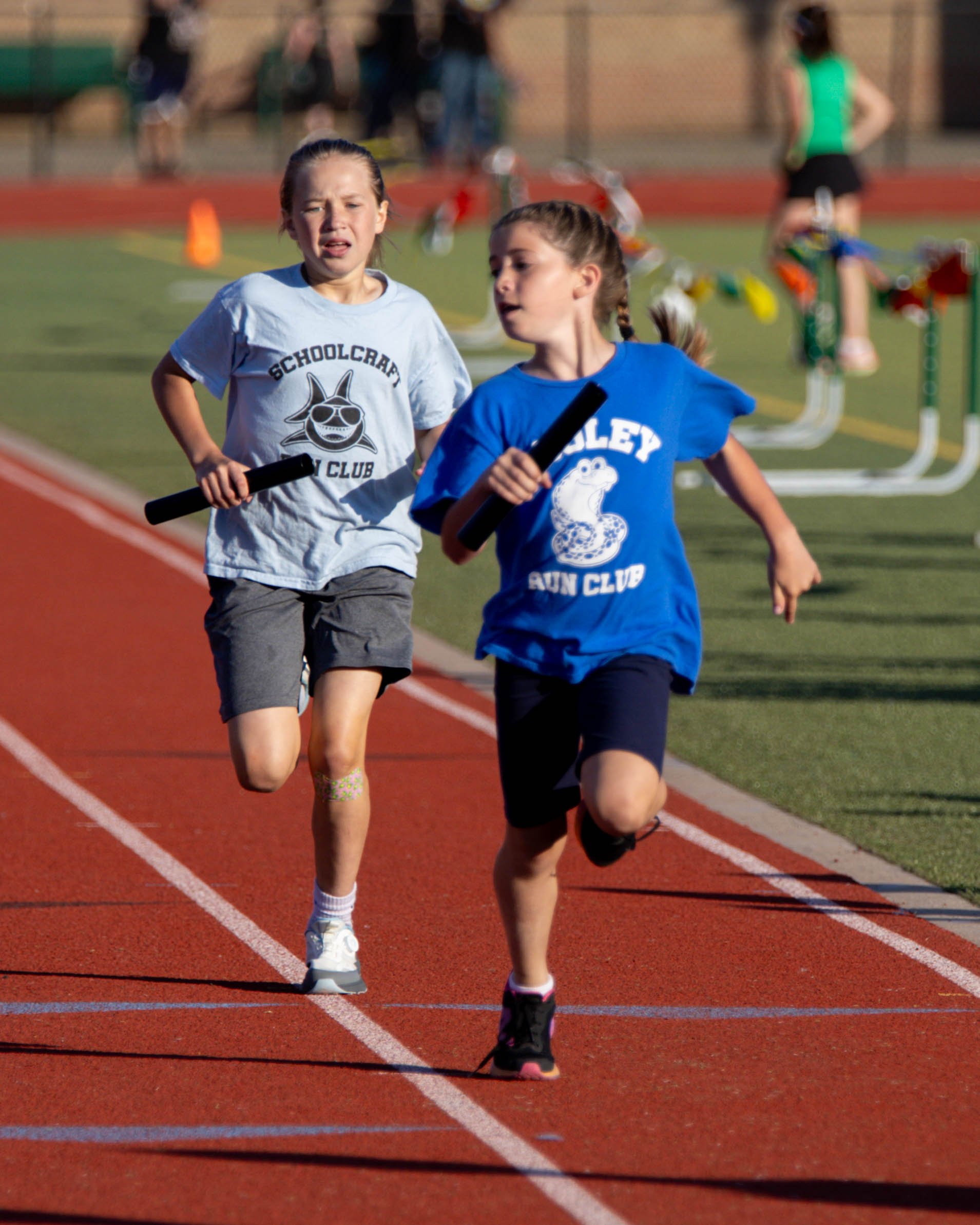 Cooley runner at the finish line