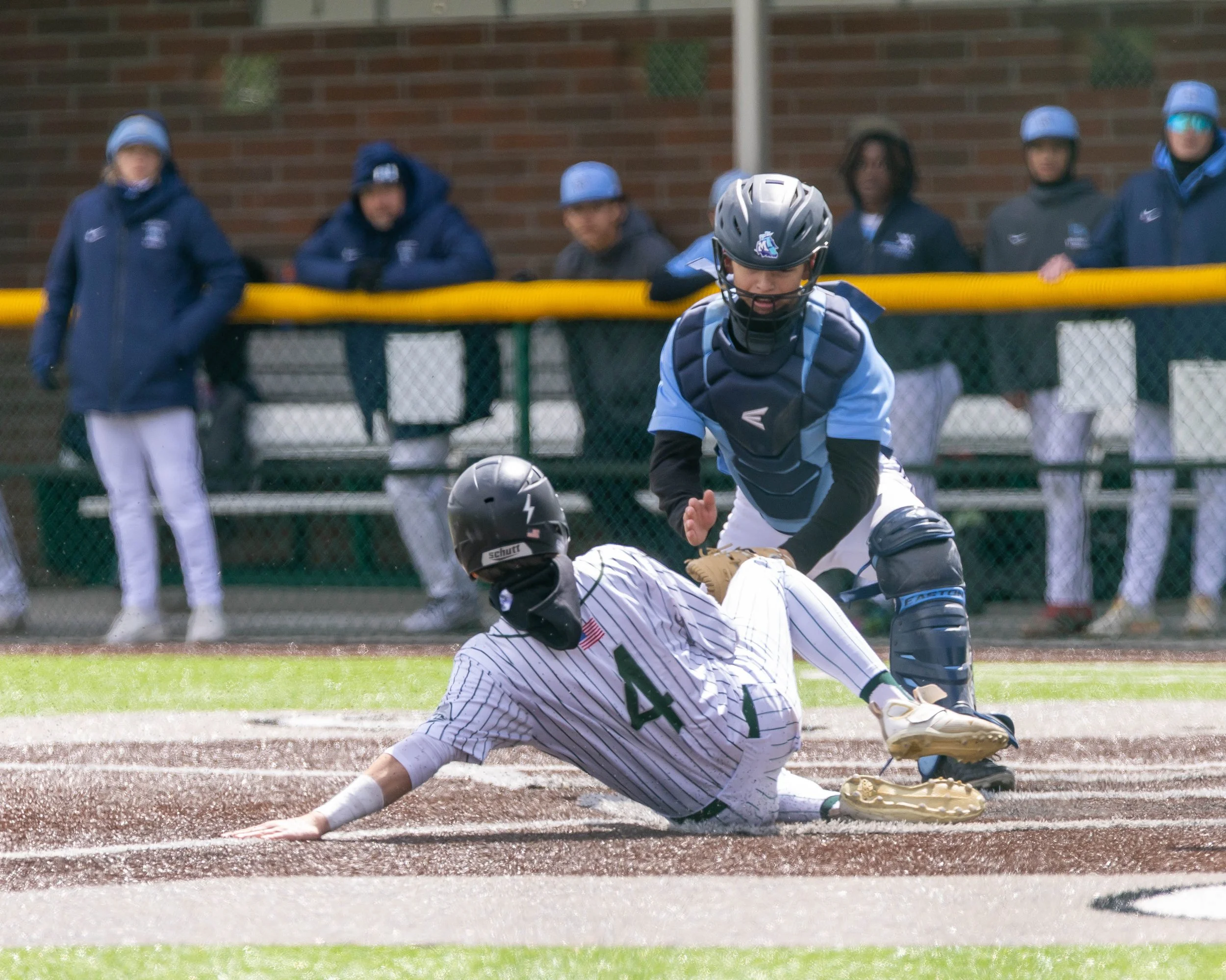Kettering #4 slides into home