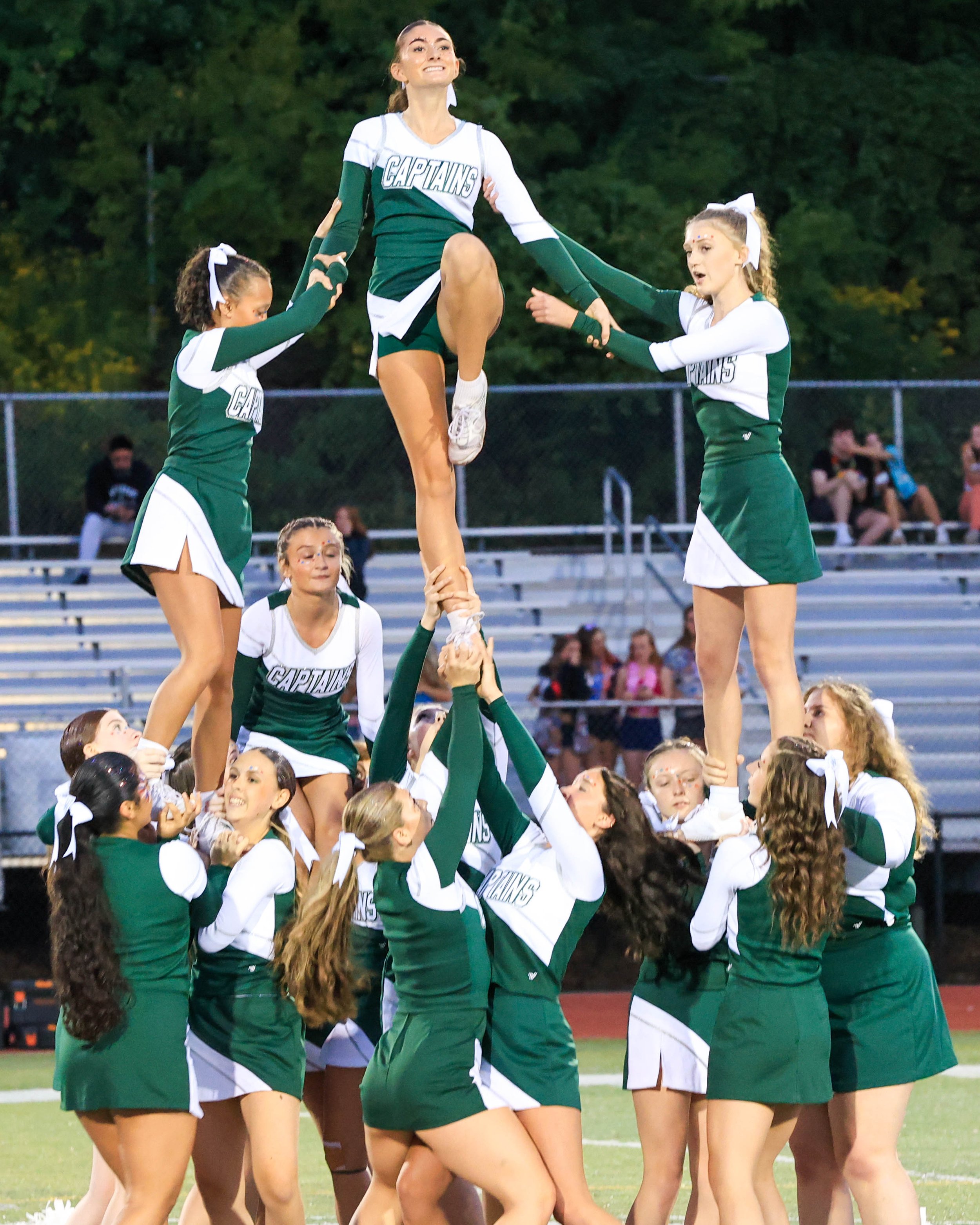 WK Cheerleaders at halftime