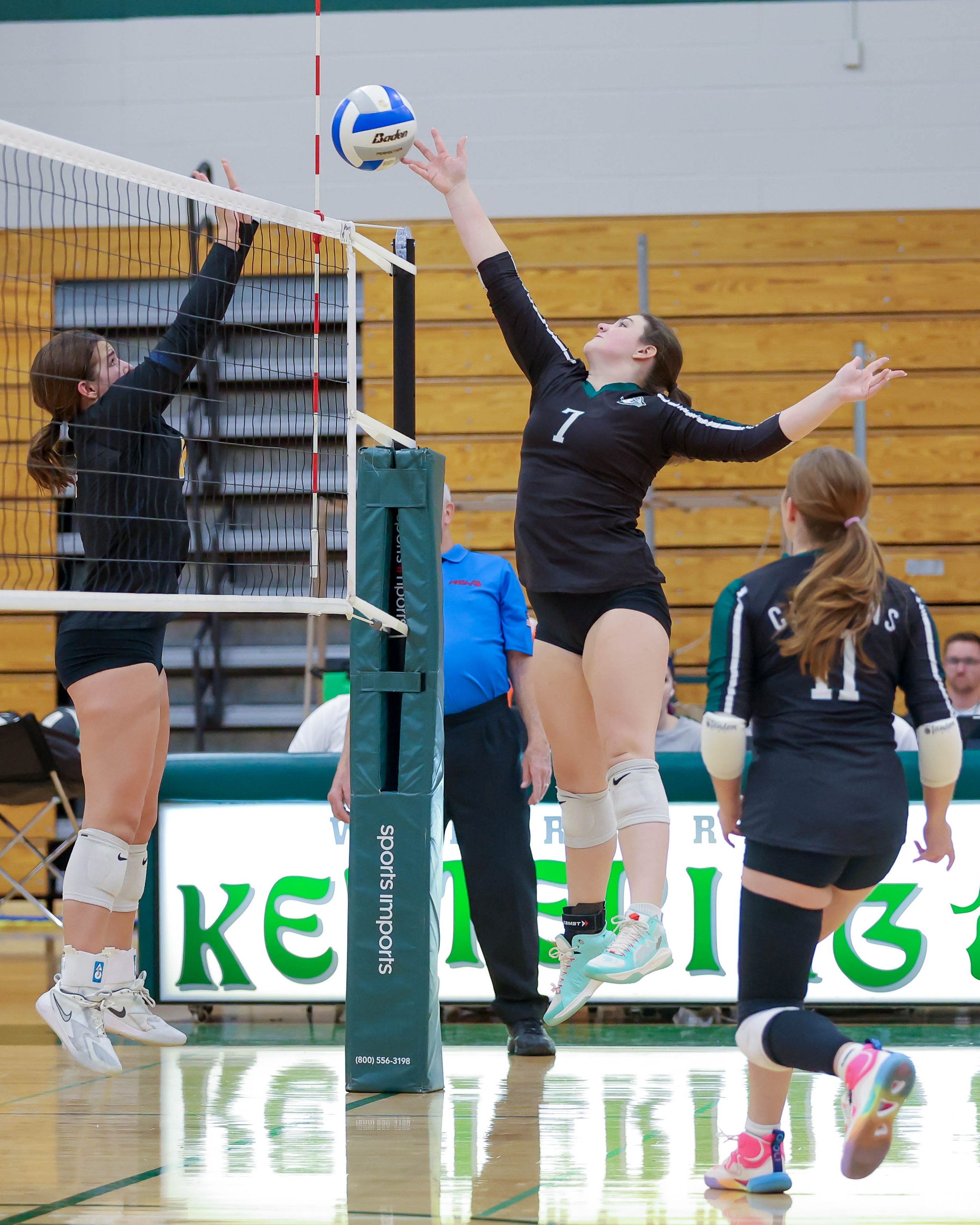 Kettering #7 hits the ball