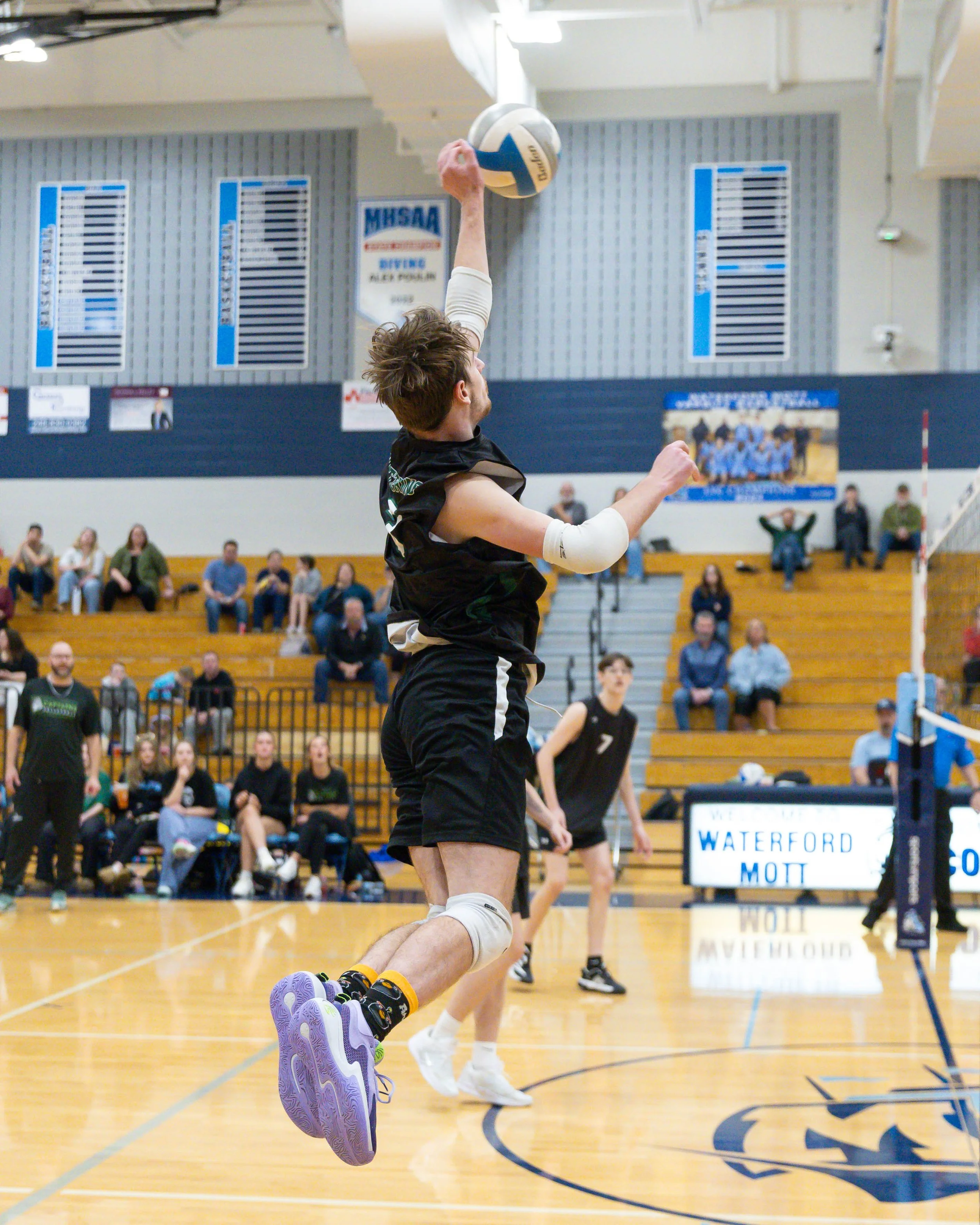 Kettering #3 hits the ball