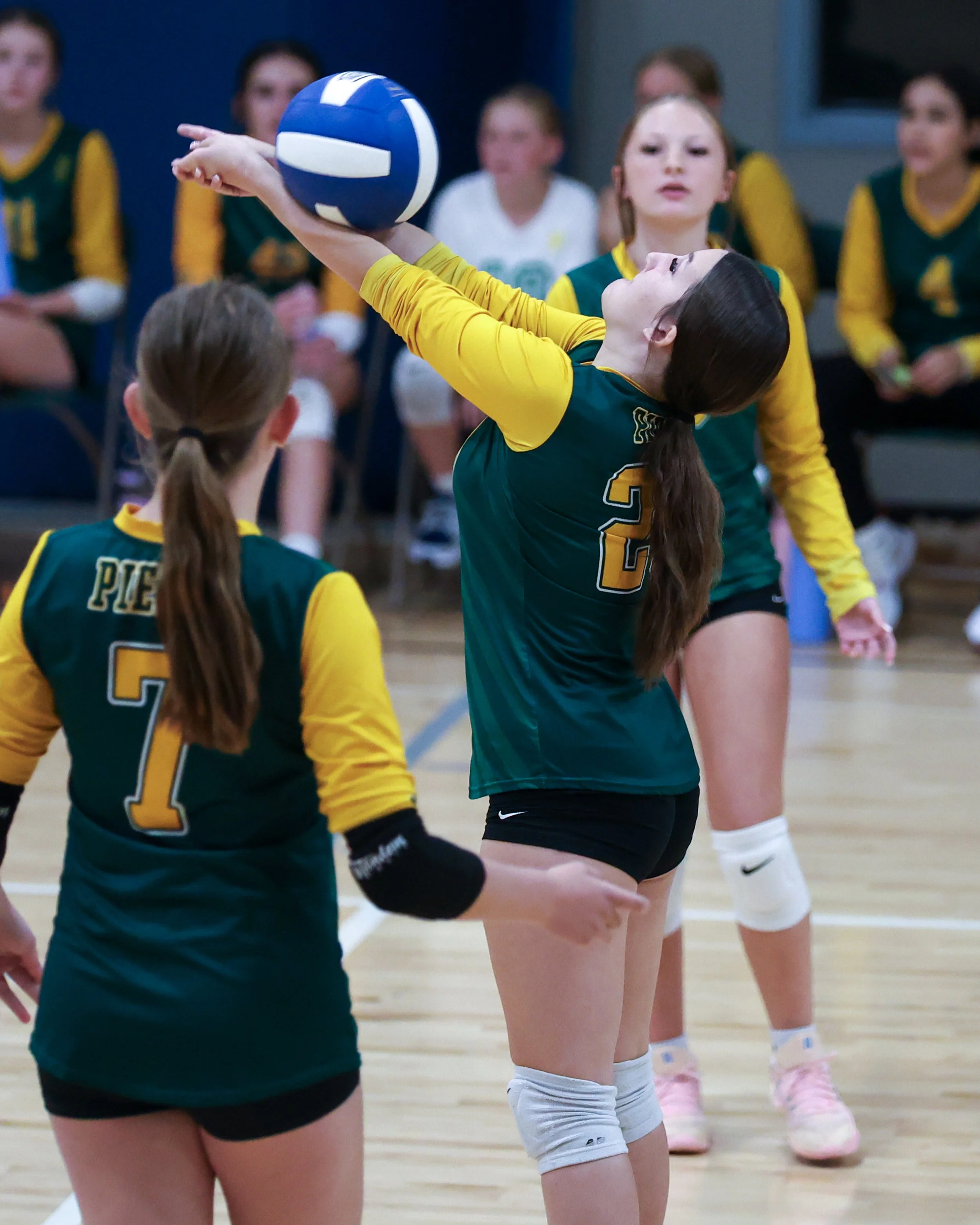 Pierce girl returns the ball