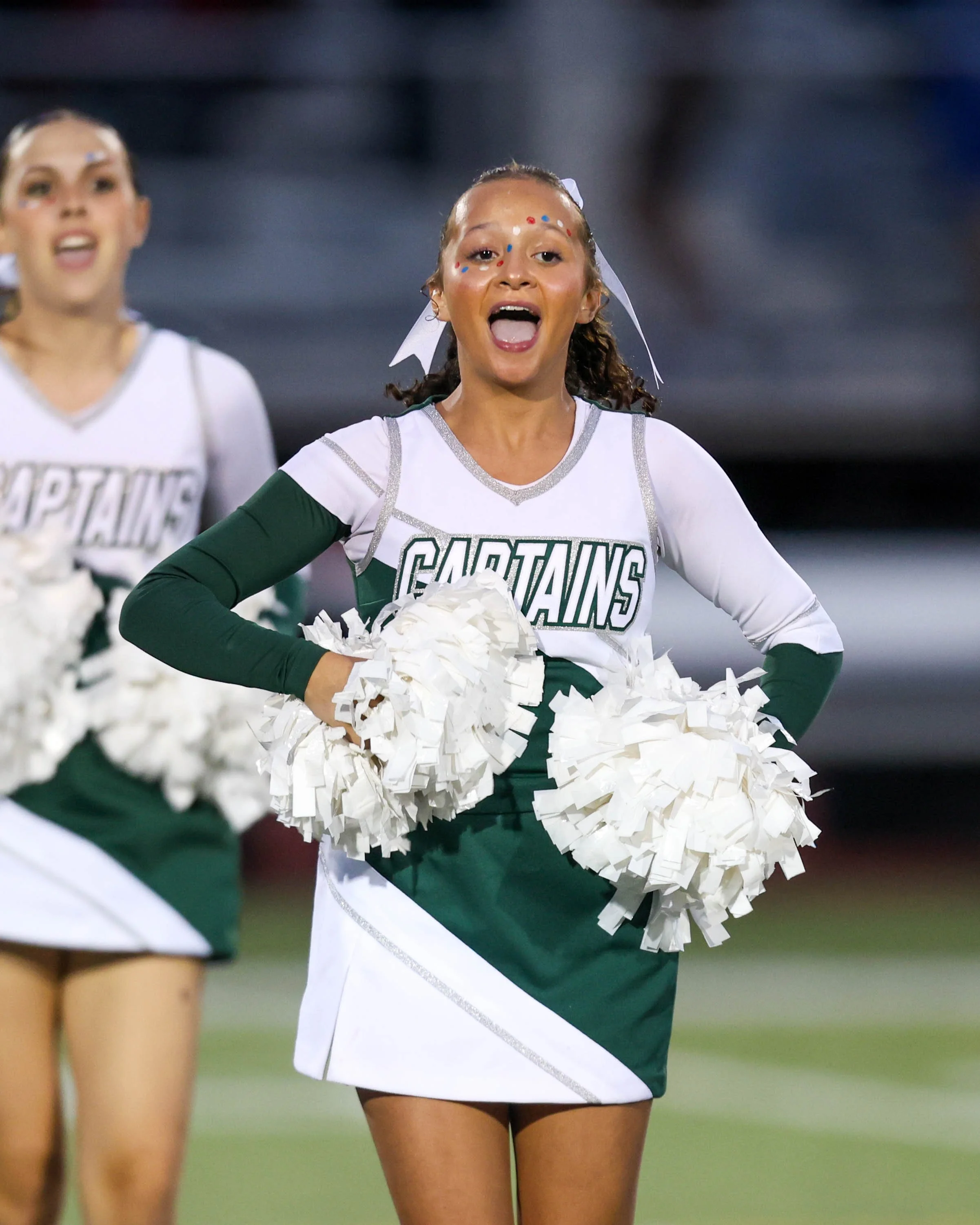 WK Cheerleader at halftime