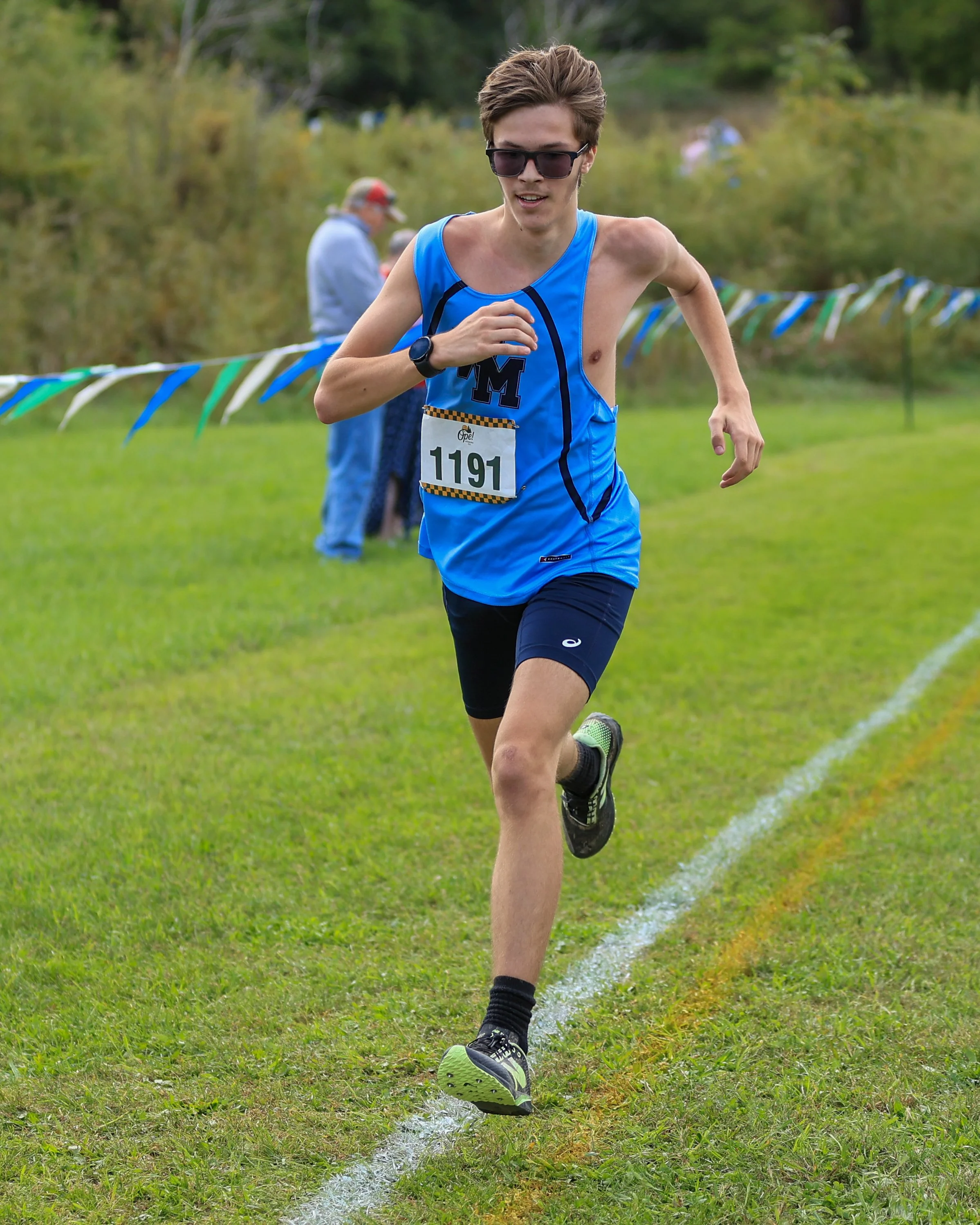 WM runner at the finish line
