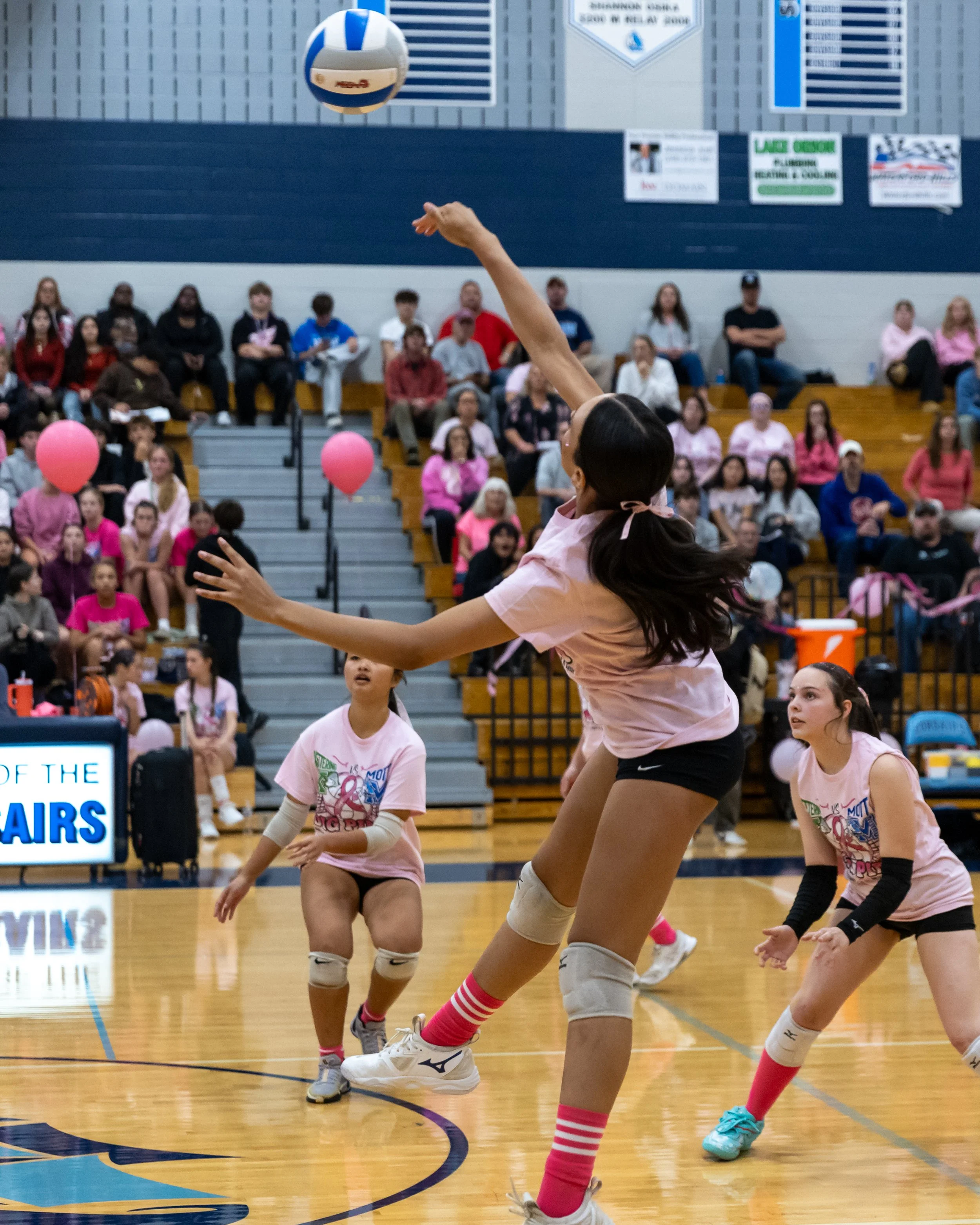 Mott player hits the ball