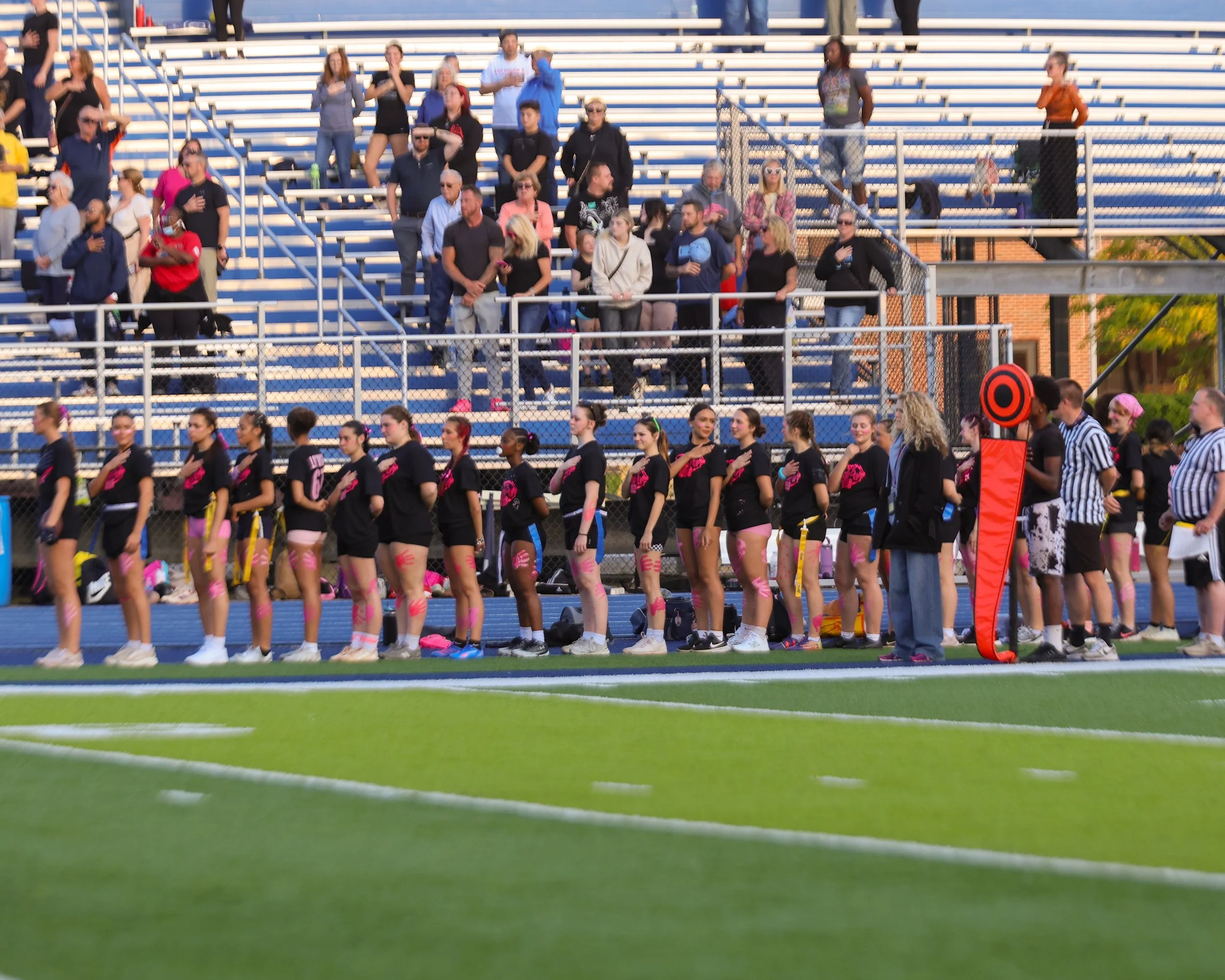 WM Seniors during National Anthem