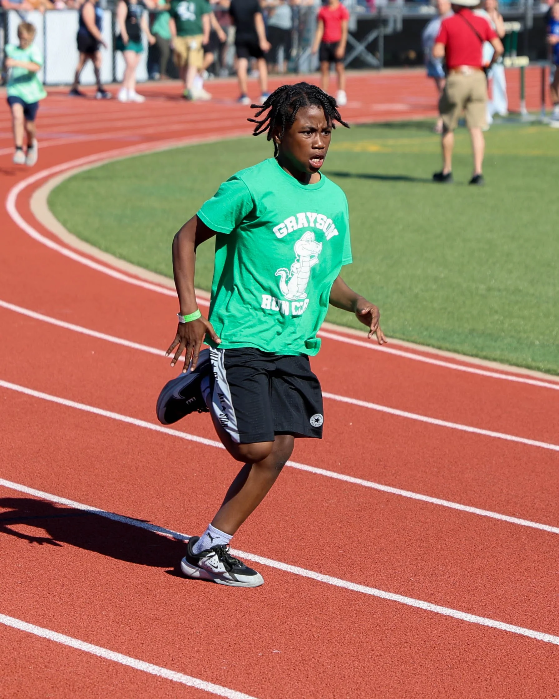 Grayson runner starts the race