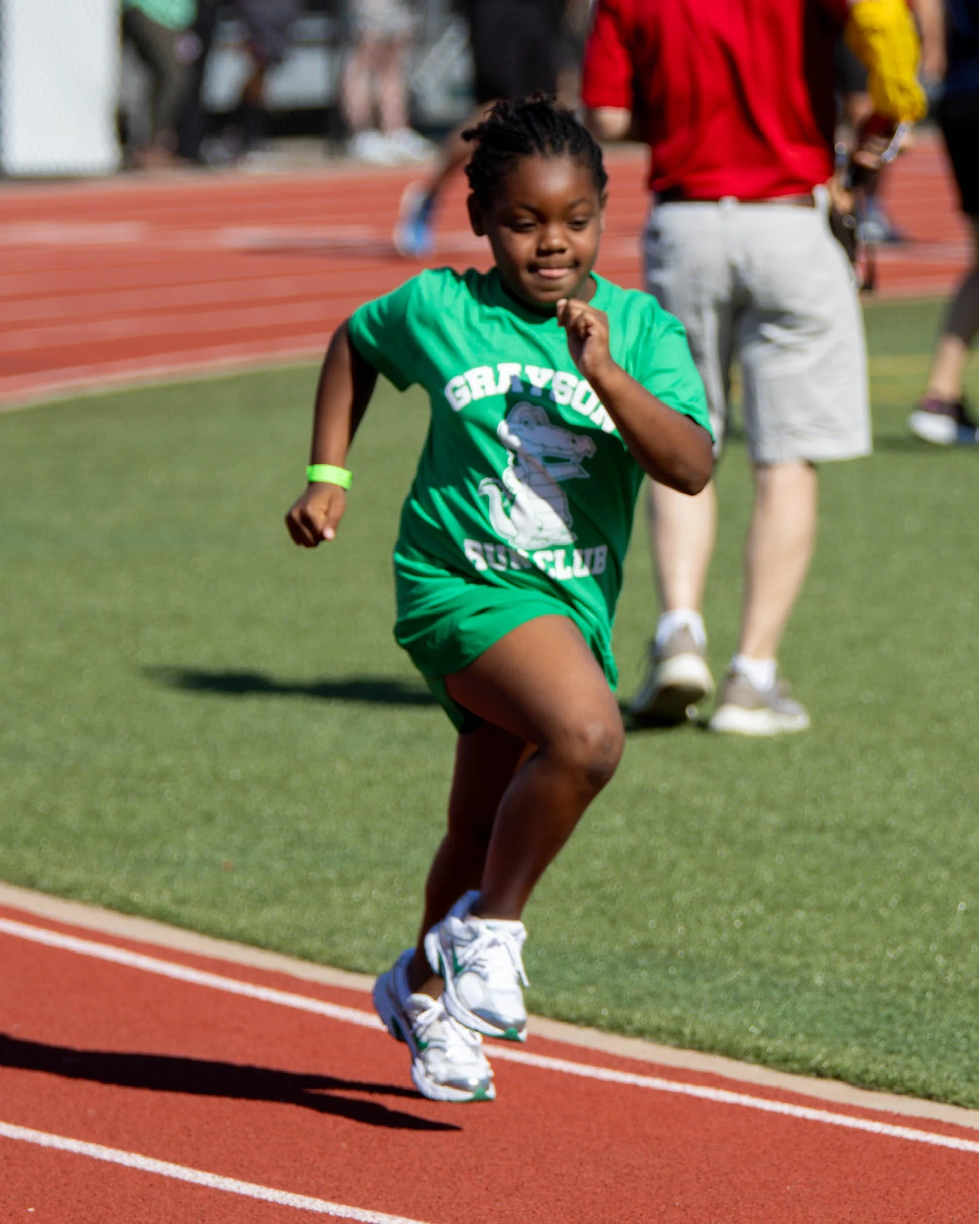 Grayson runner starts the race