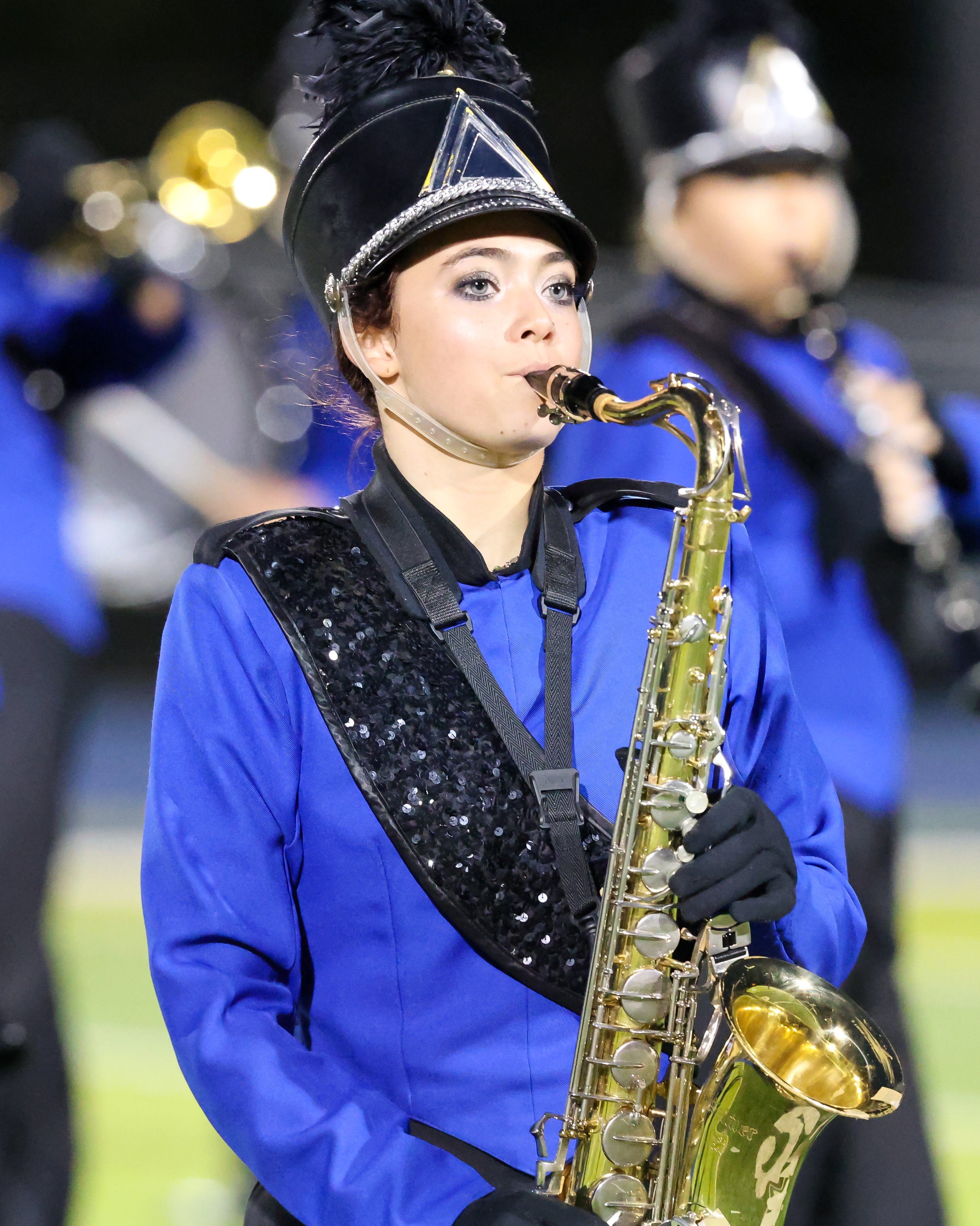 WM Marching Band sax player