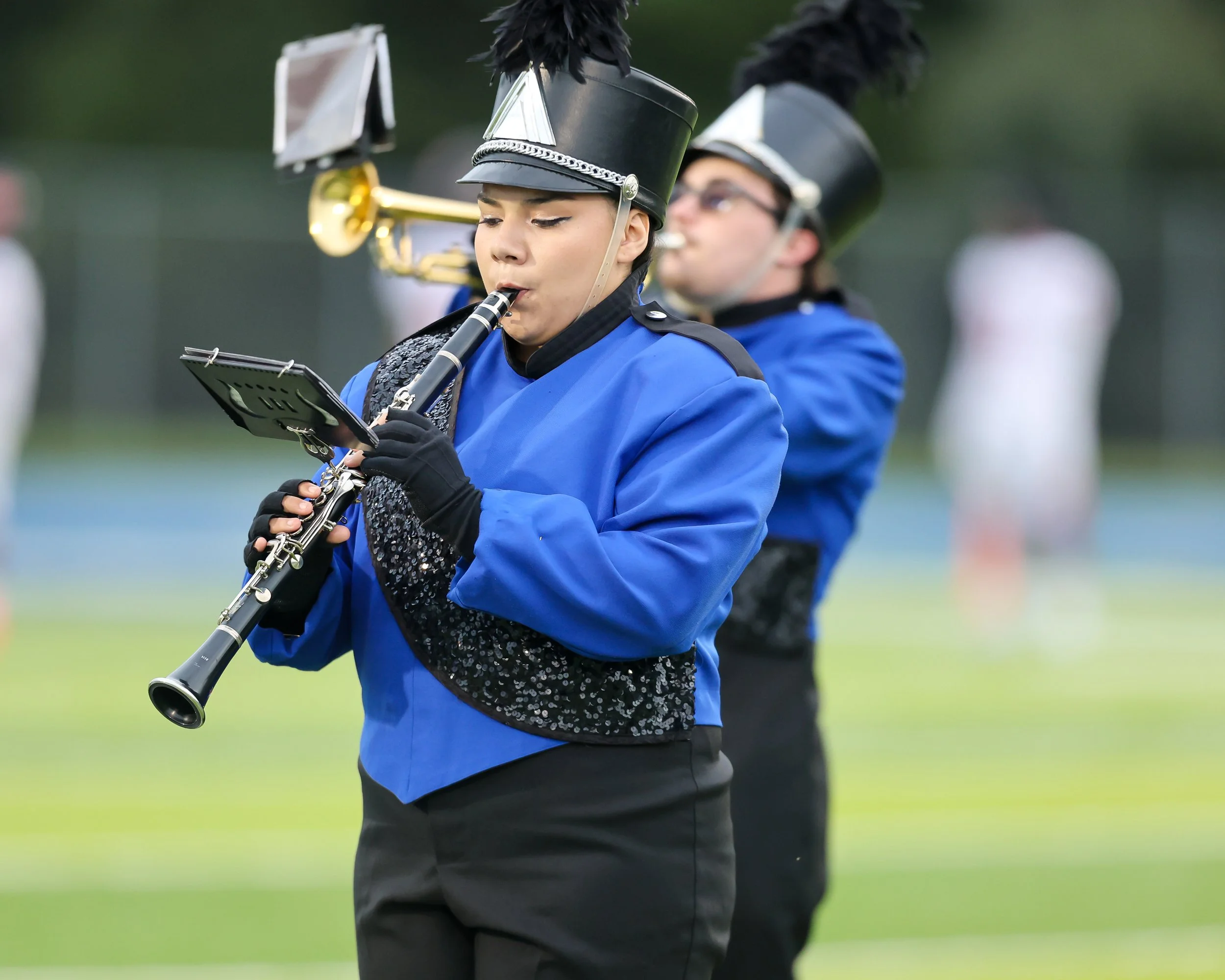 WK Marching Band clarinet player