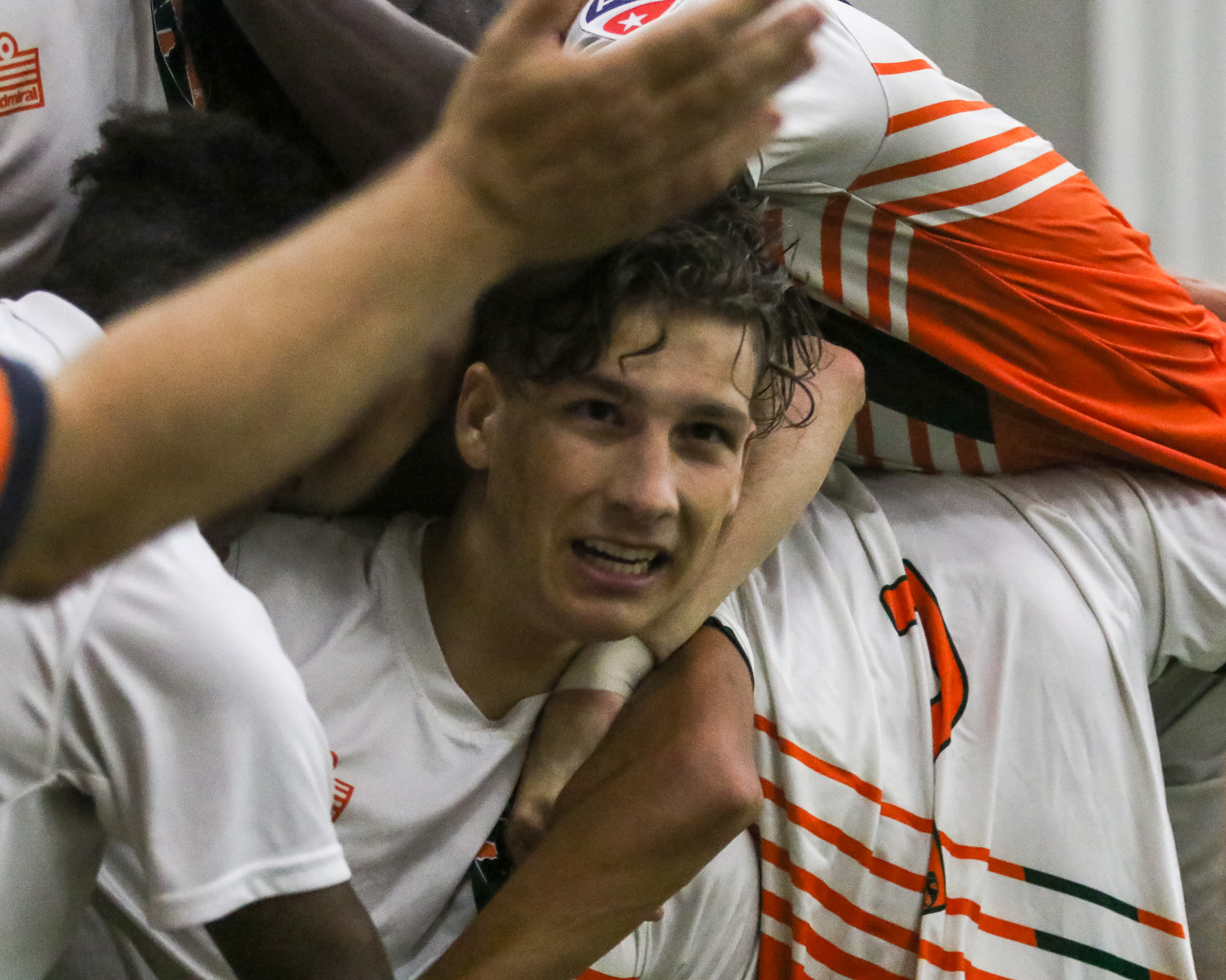 Russell Cicerone scores game winning goal on a penalty kick from the spot and celabrates with his teammates! 