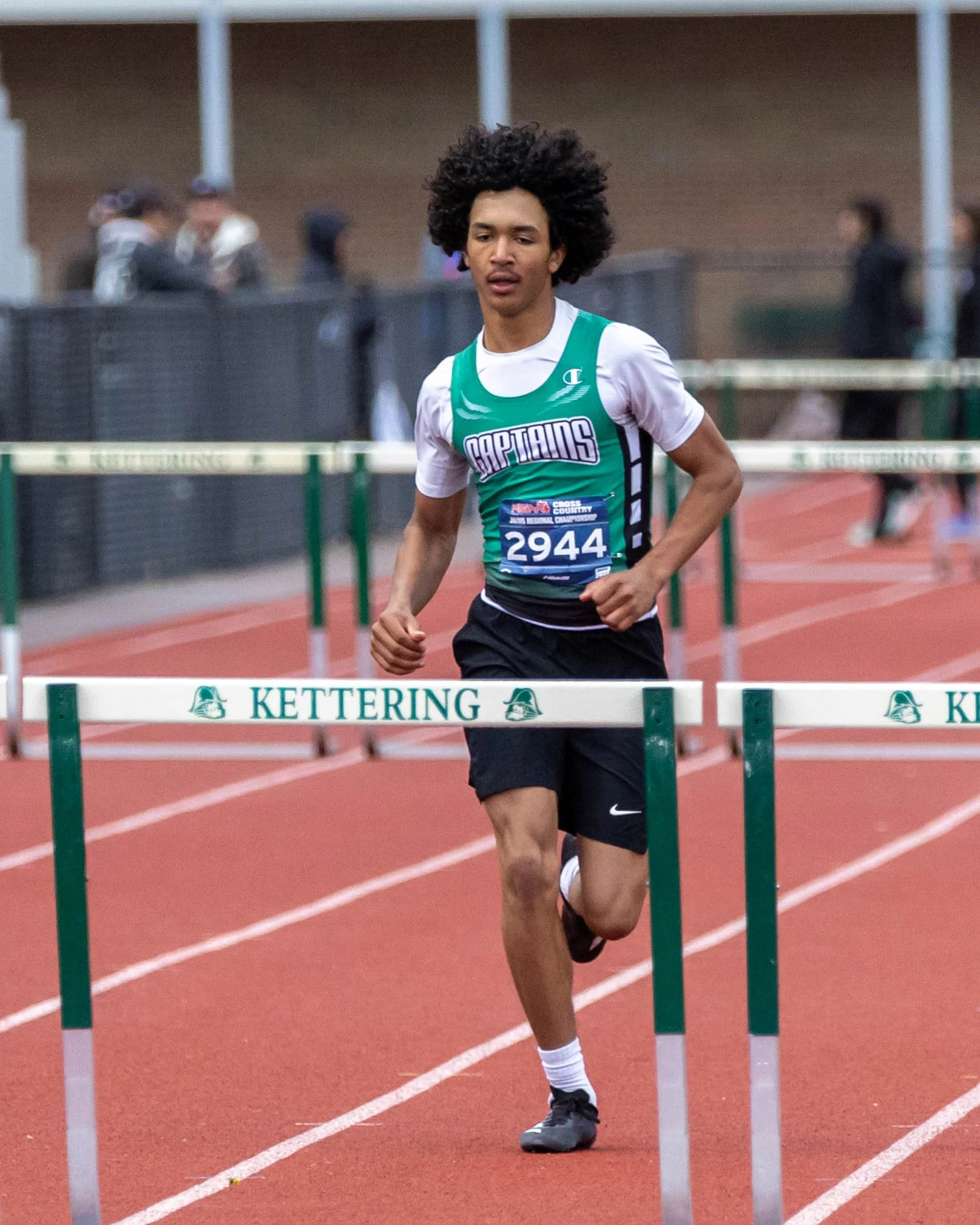 Kettering #2944 running the hurdles