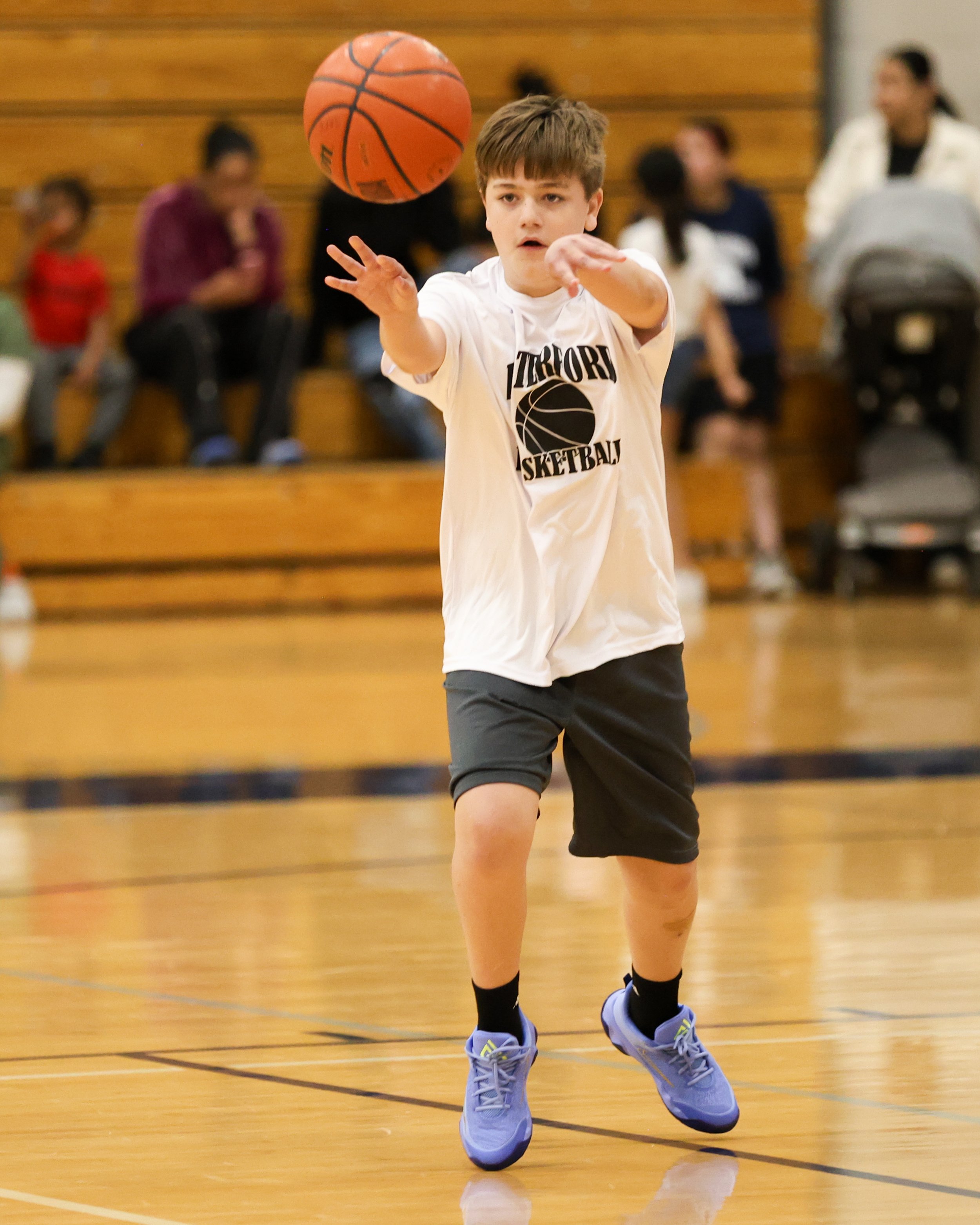 Beaumont boy passes the ball