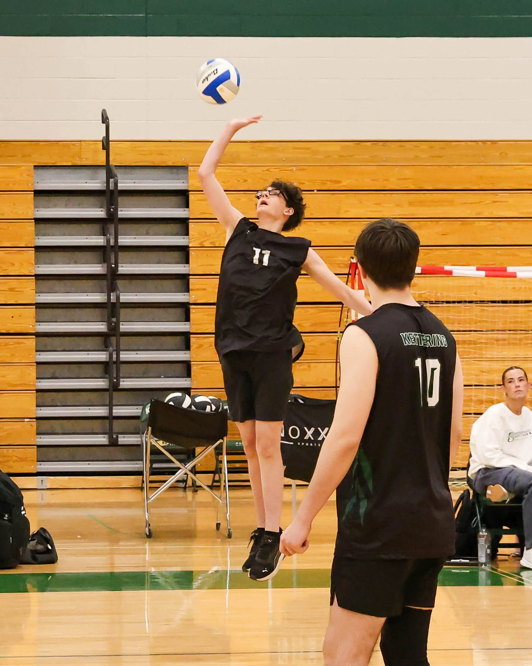 Kettering #11 hits the ball