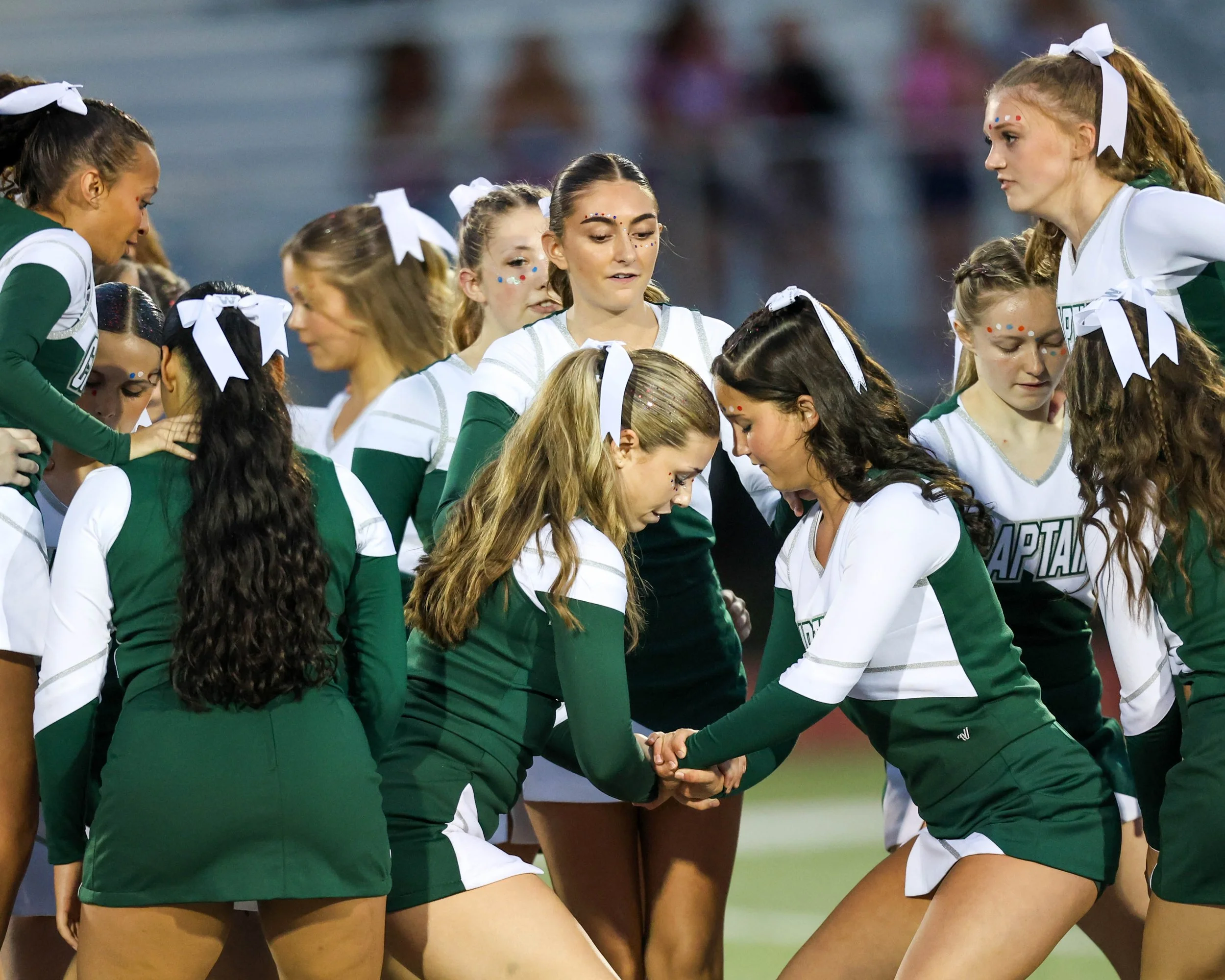WK Cheerleaders at halftime