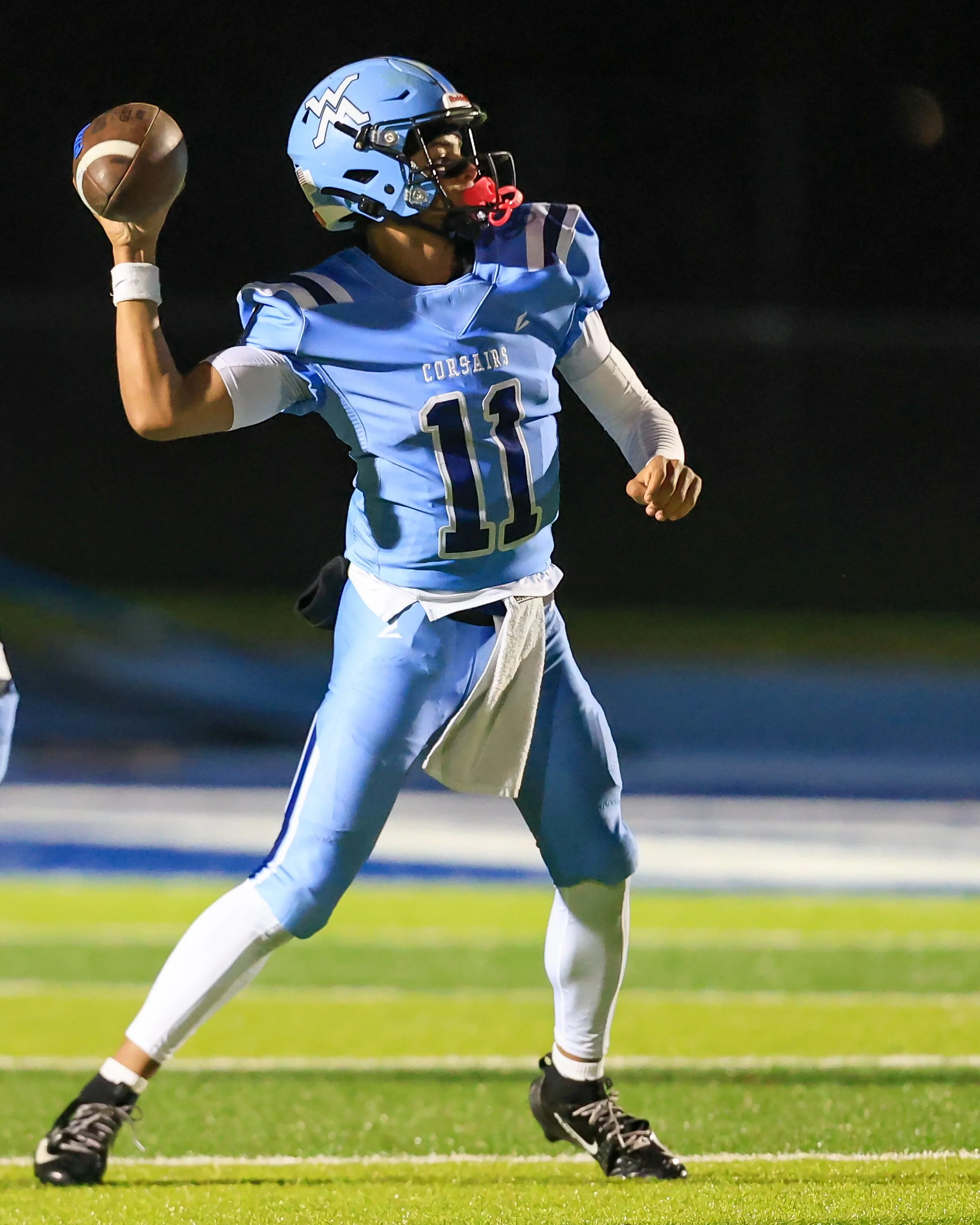 Mott #11 passes the ball