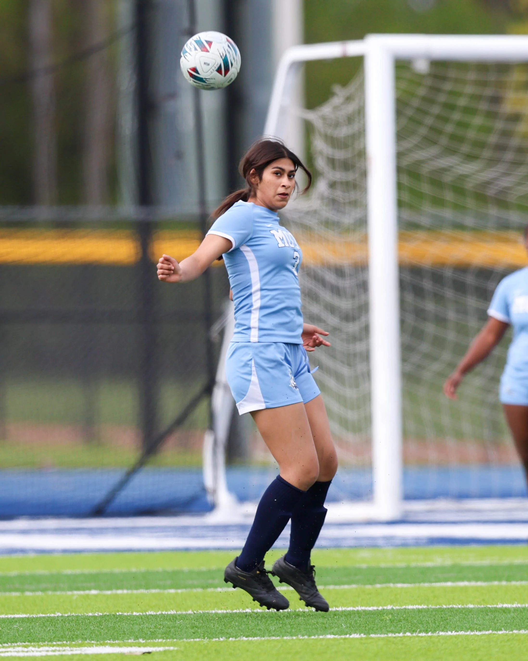#2 with the ball in the air