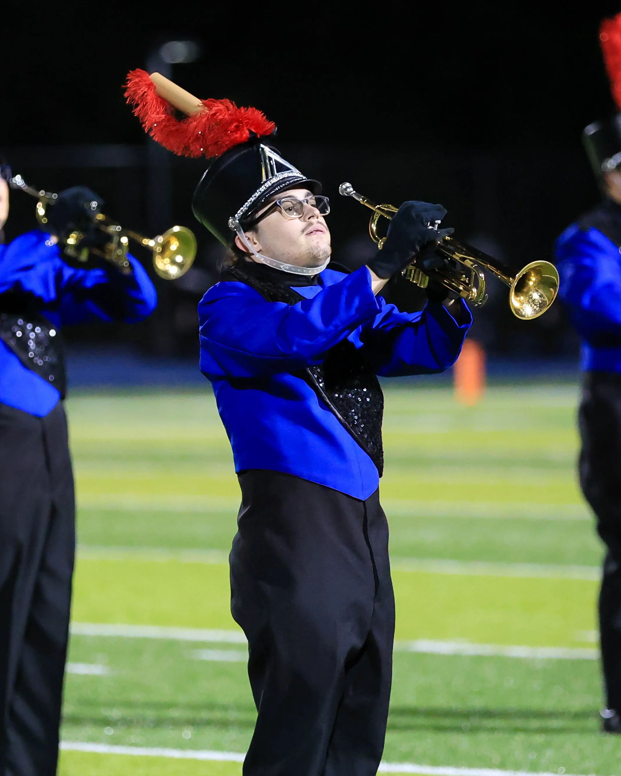 WM Marching Band trumpet player