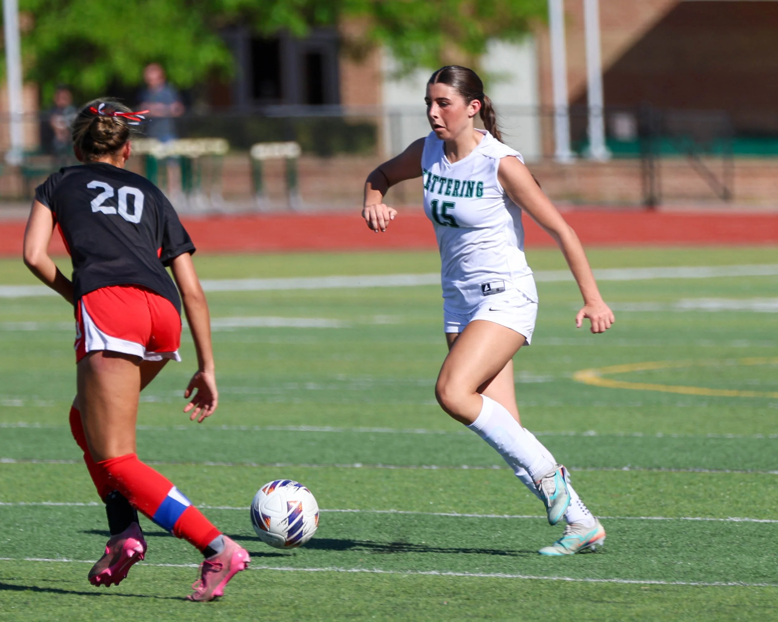 #15 with the ball