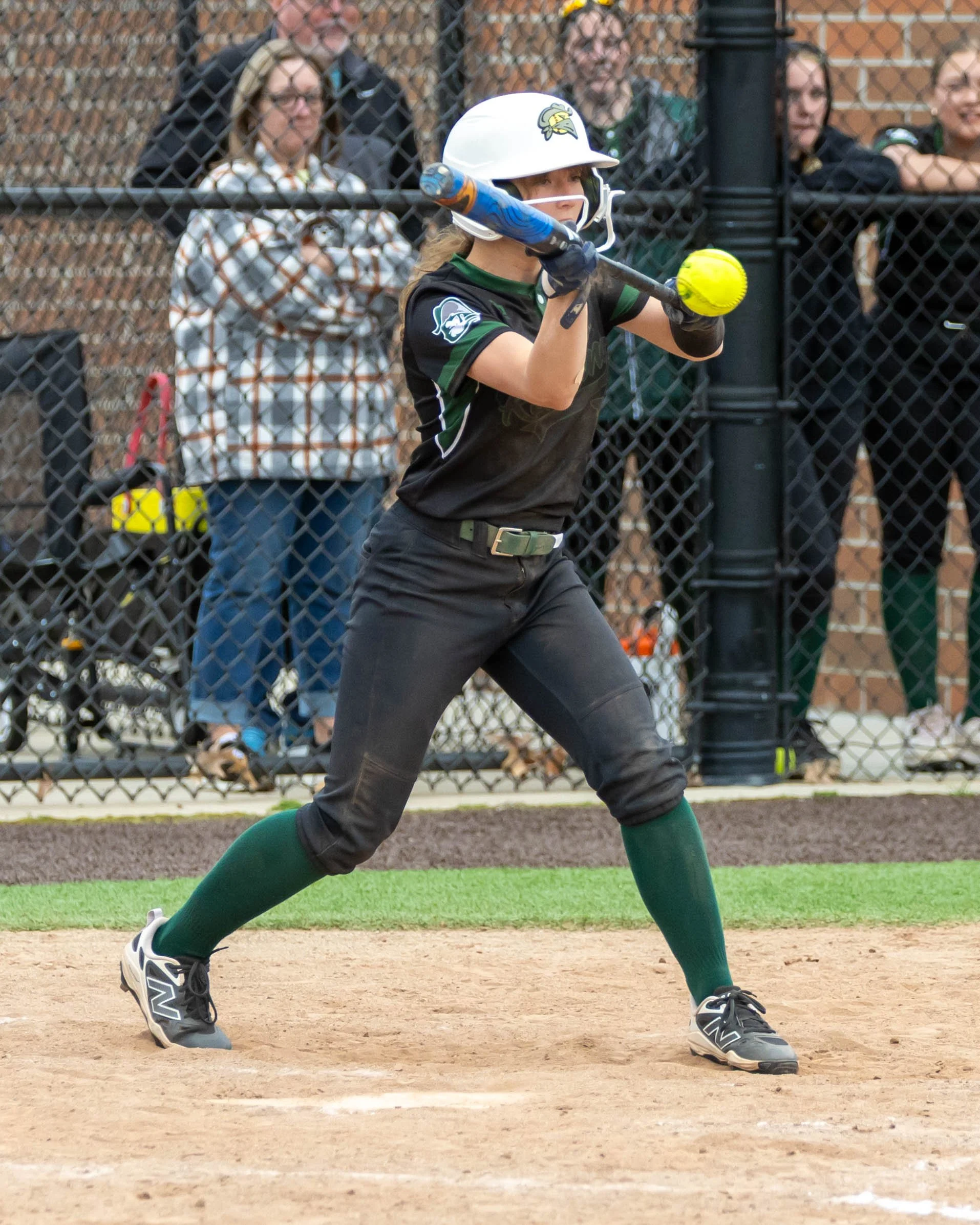 Kettering batter bunts the ball