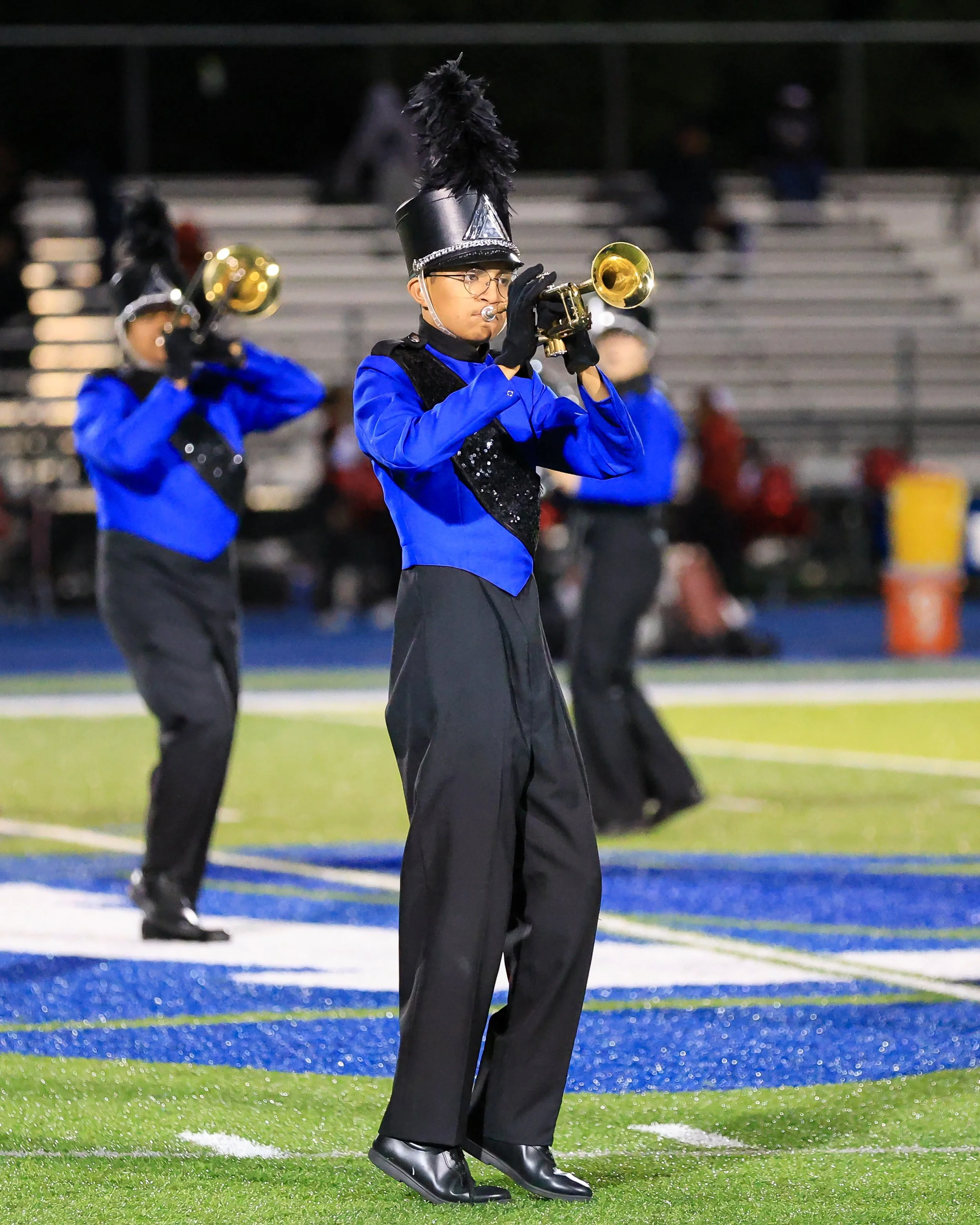WM Marching Band trumpet player 