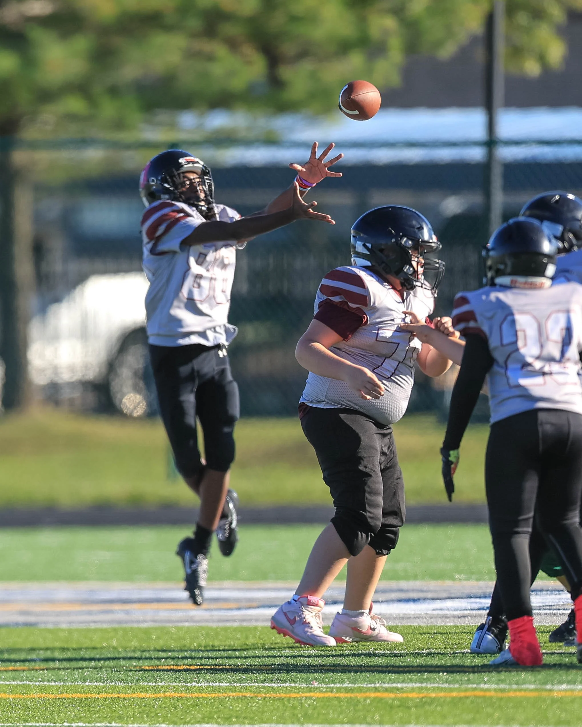Mason #88 waits for the pass