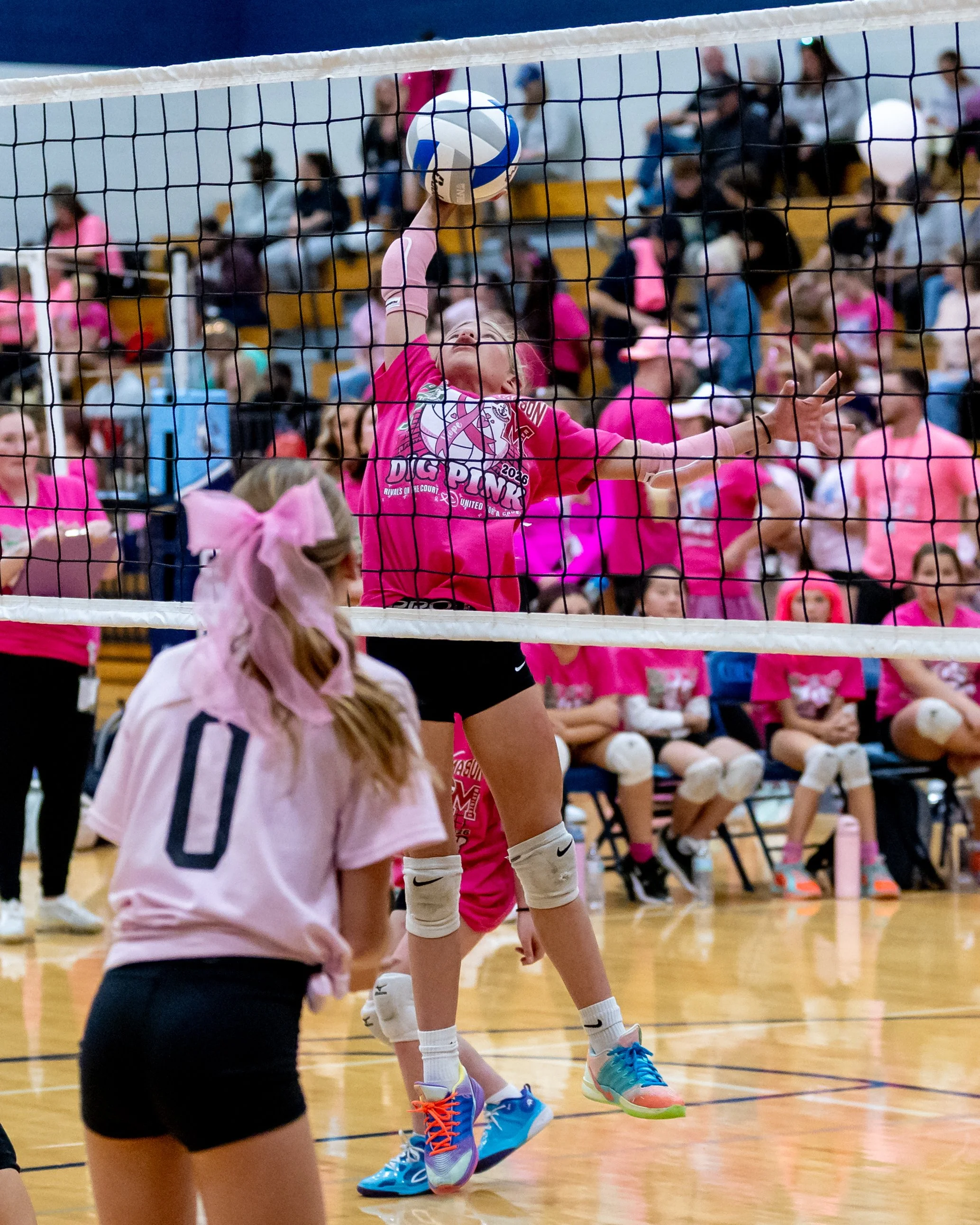 Pierce player hits the ball