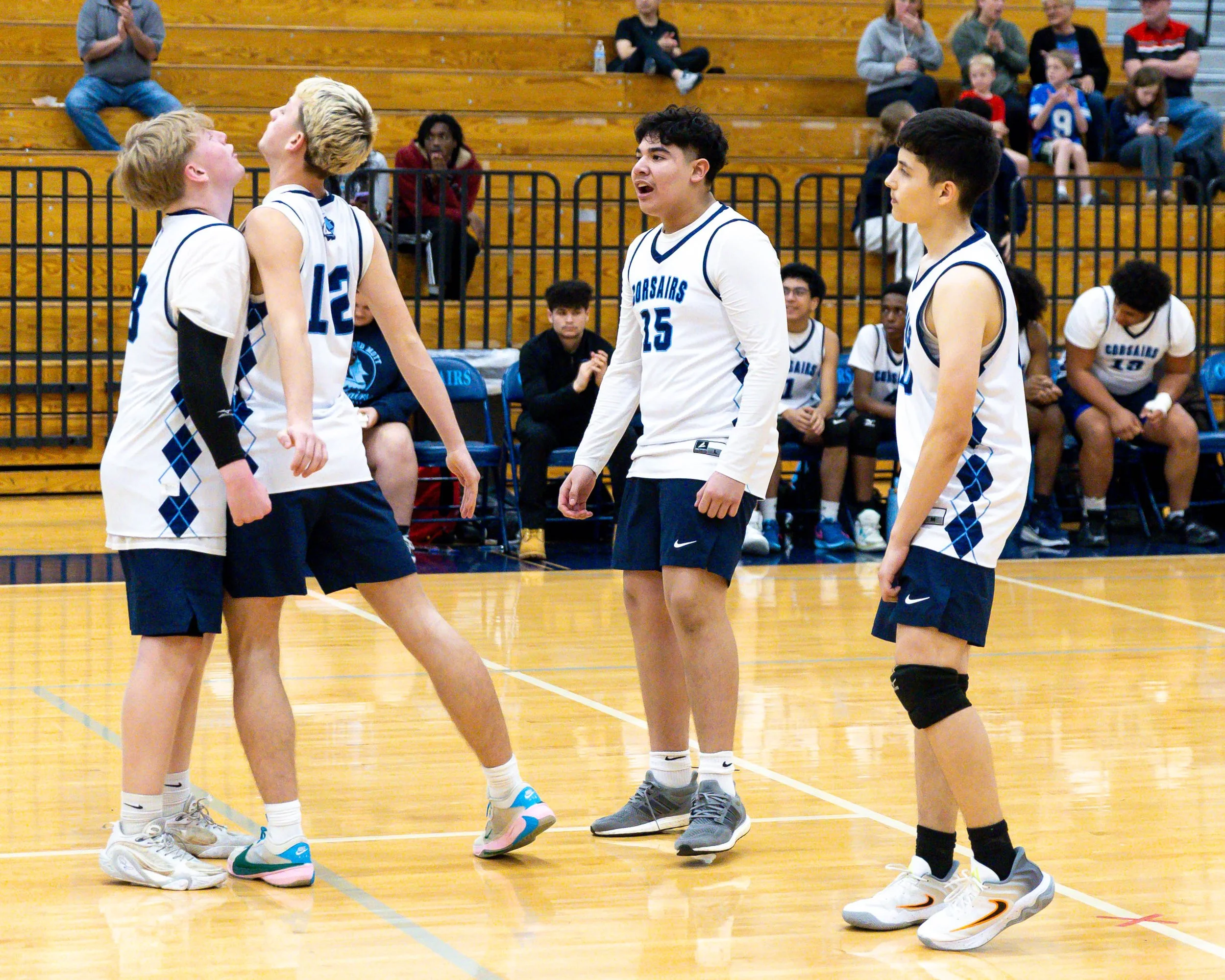 Mott celebrates the point