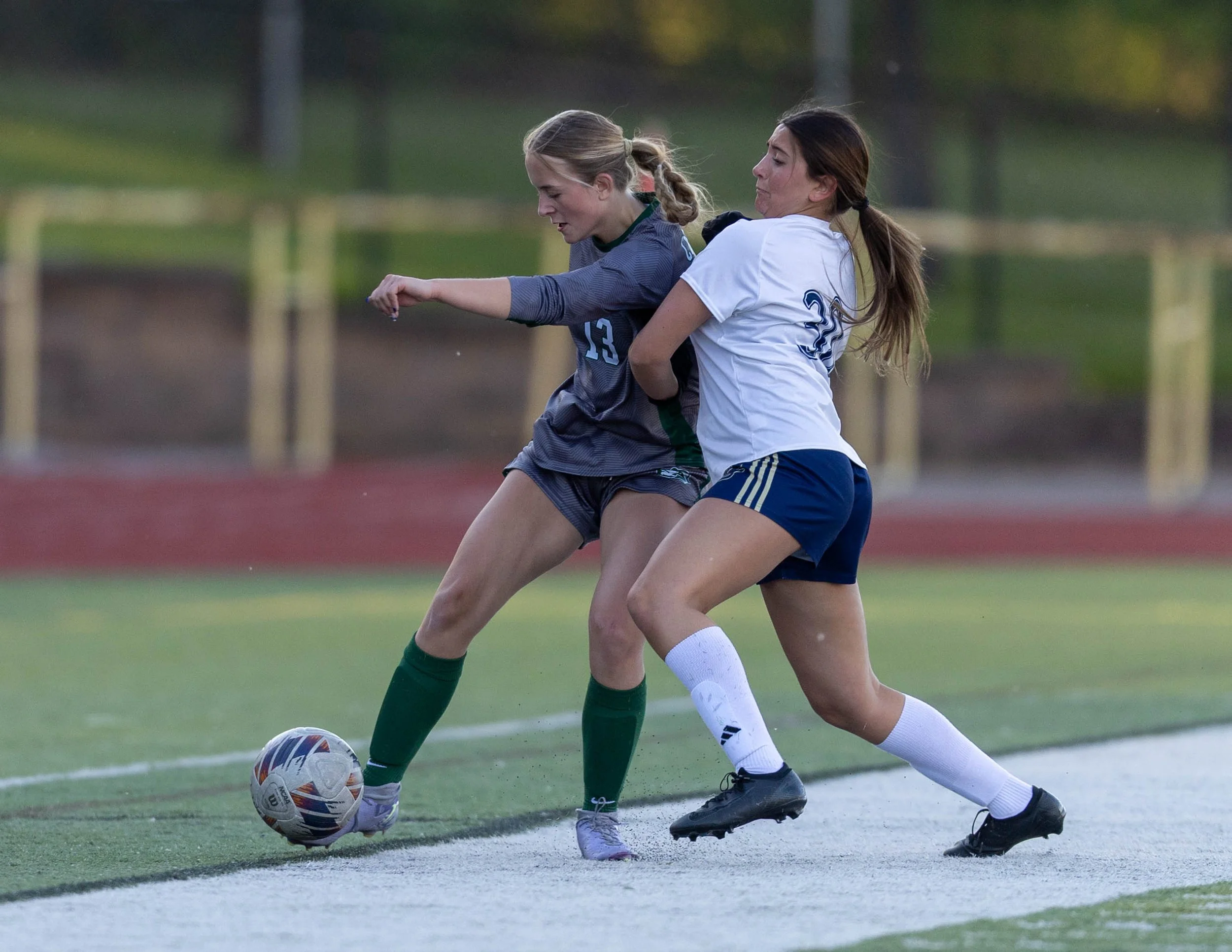 #13 passes the ball