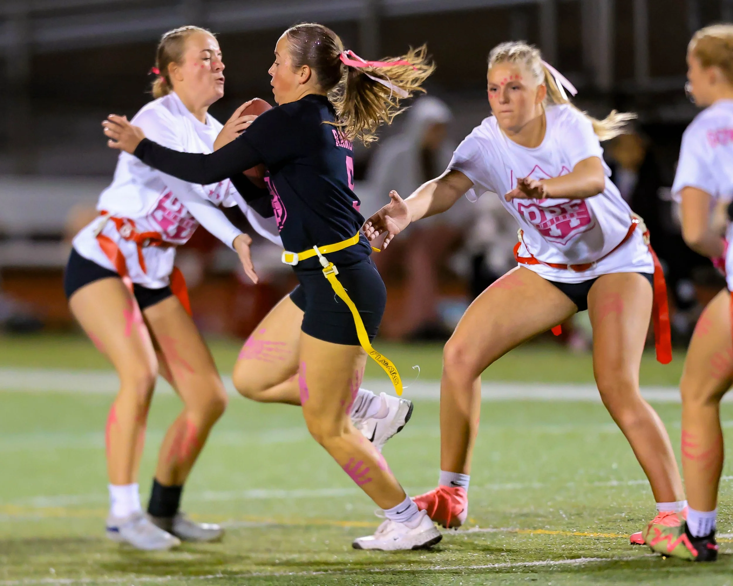 Senior quarterback try to avoid the Juniors