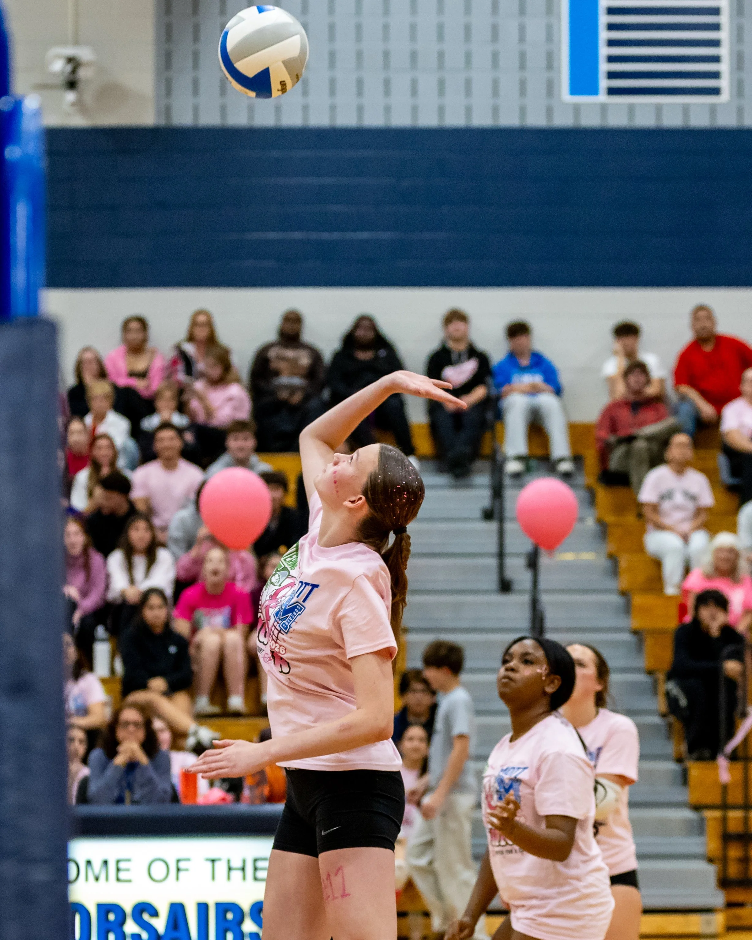 Mott player hits the ball